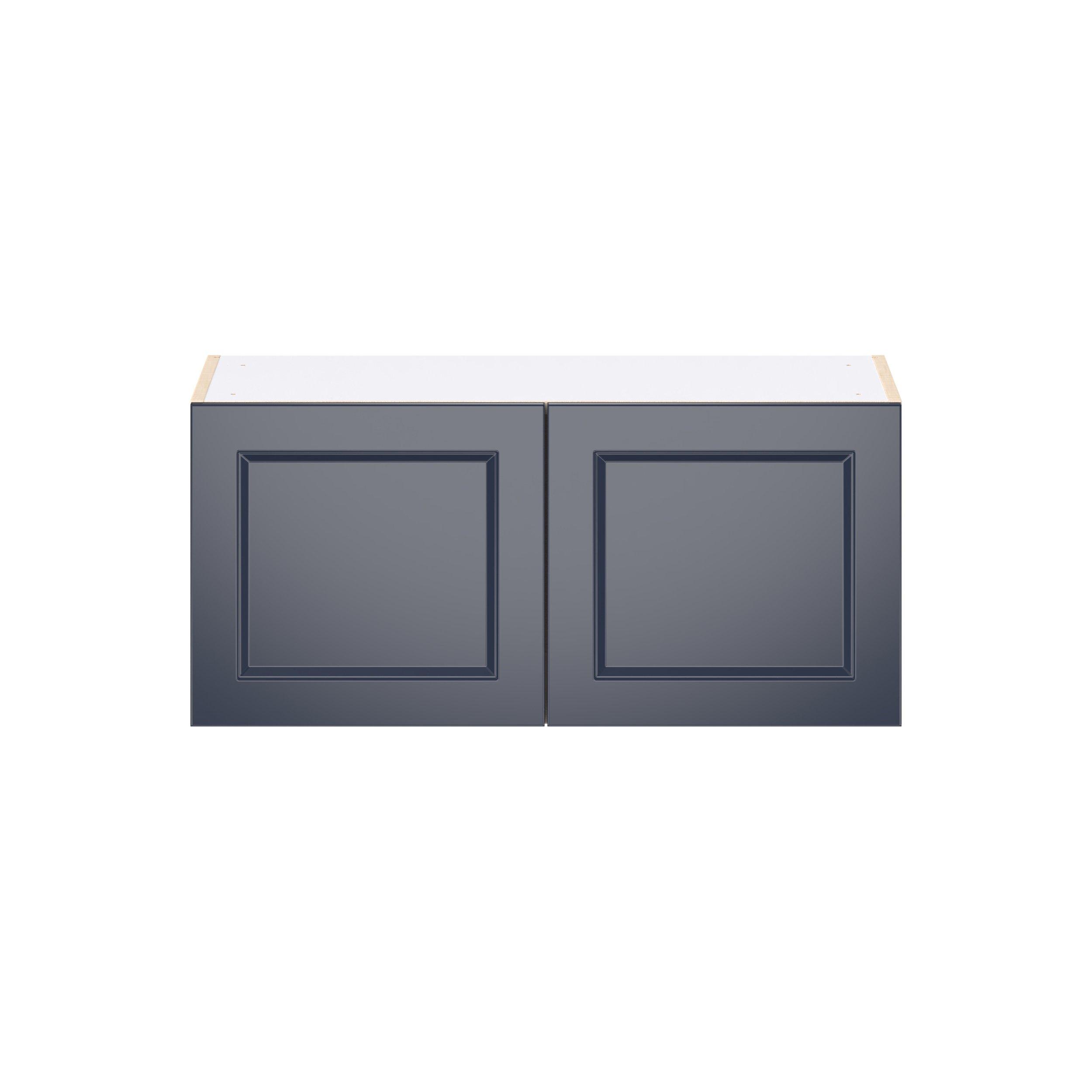 Peachtree 33 in. Painted Midnight Blue Bridge Wall Cabinet