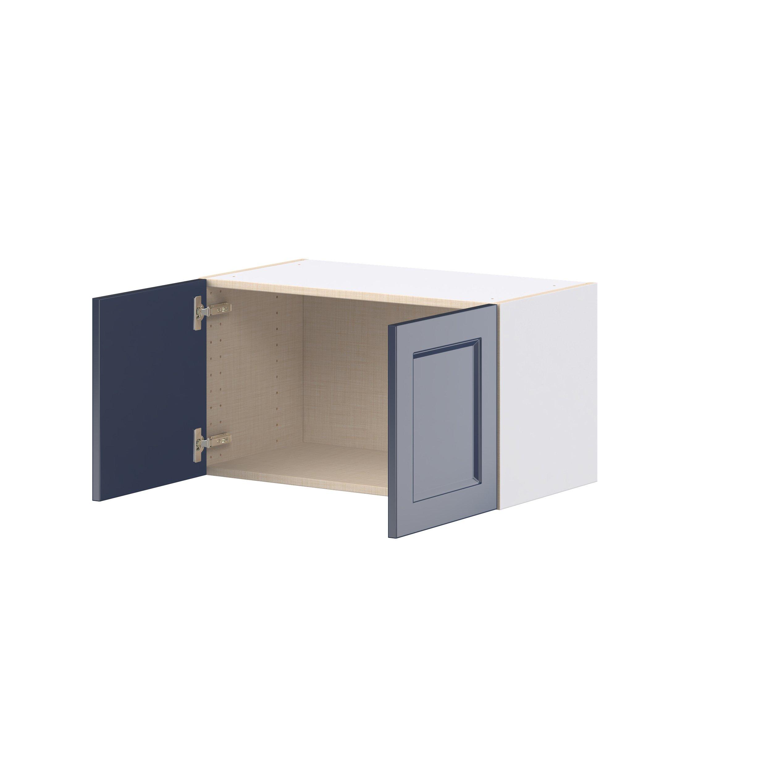 Peachtree 27 in. Painted Midnight Blue Bridge Wall Cabinet