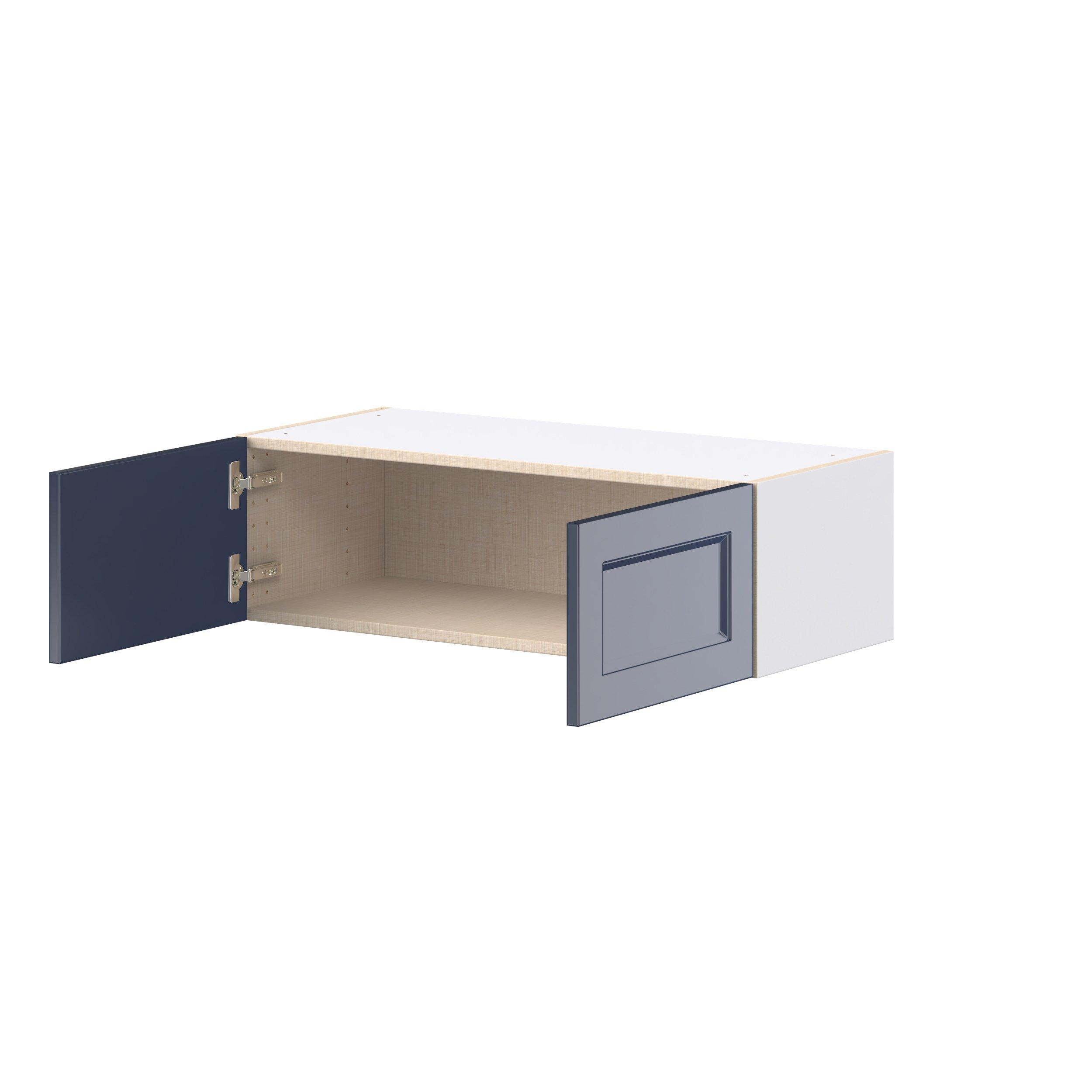 Peachtree 33 in. Painted Midnight Blue Bridge Wall Cabinet