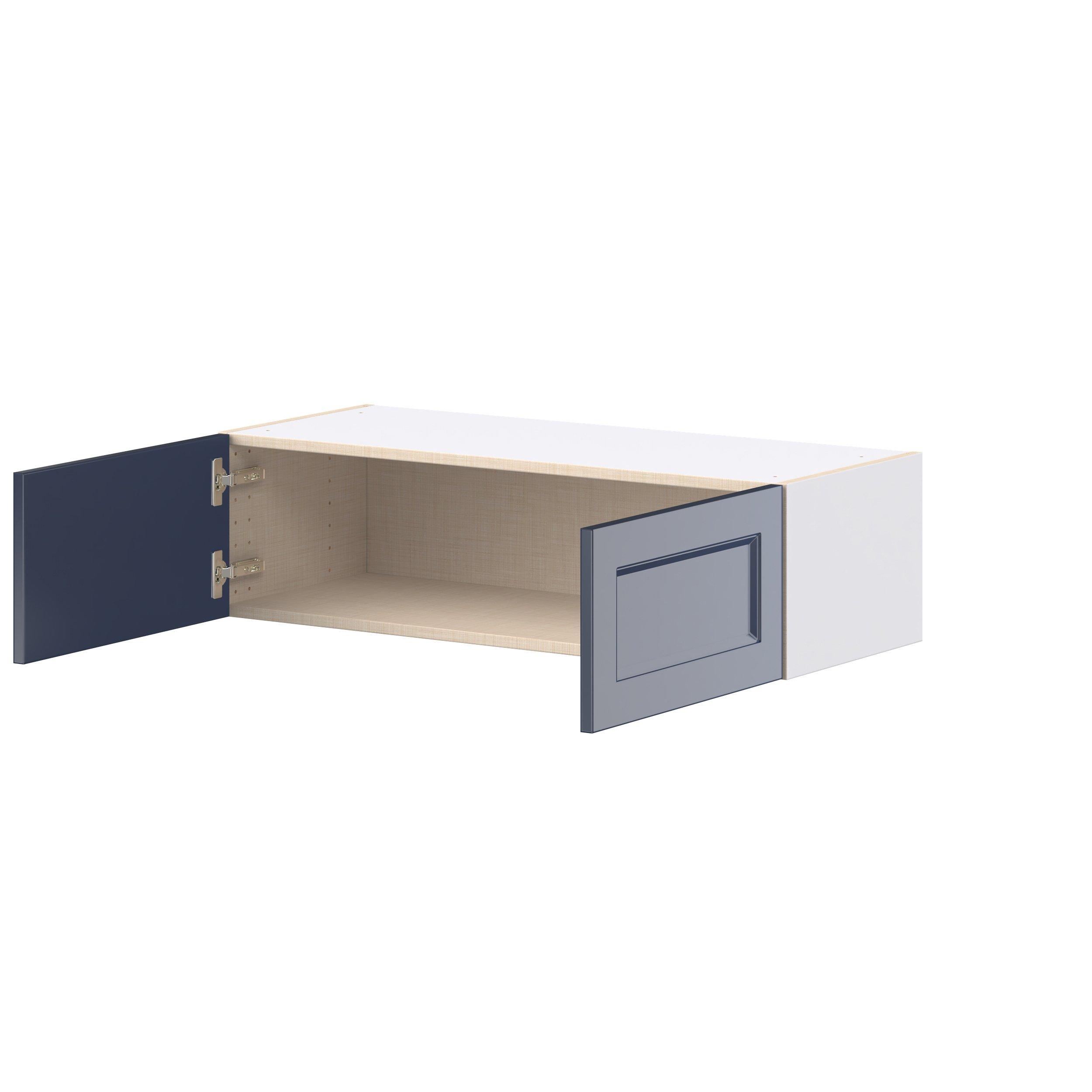 Peachtree 36 in. Painted Midnight Blue Bridge Wall Cabinet