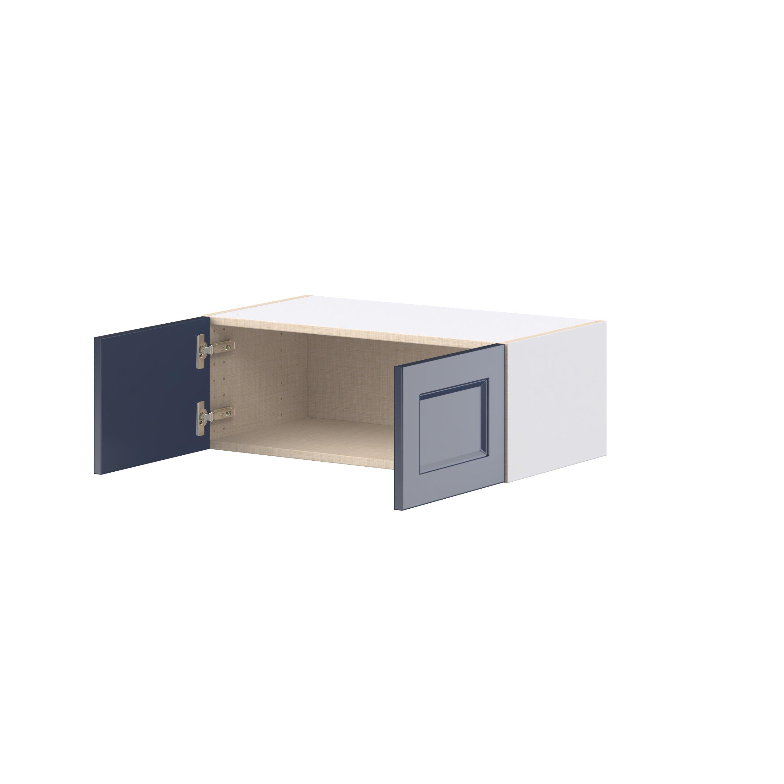 Peachtree 27 in. Painted Midnight Blue Bridge Wall Cabinet