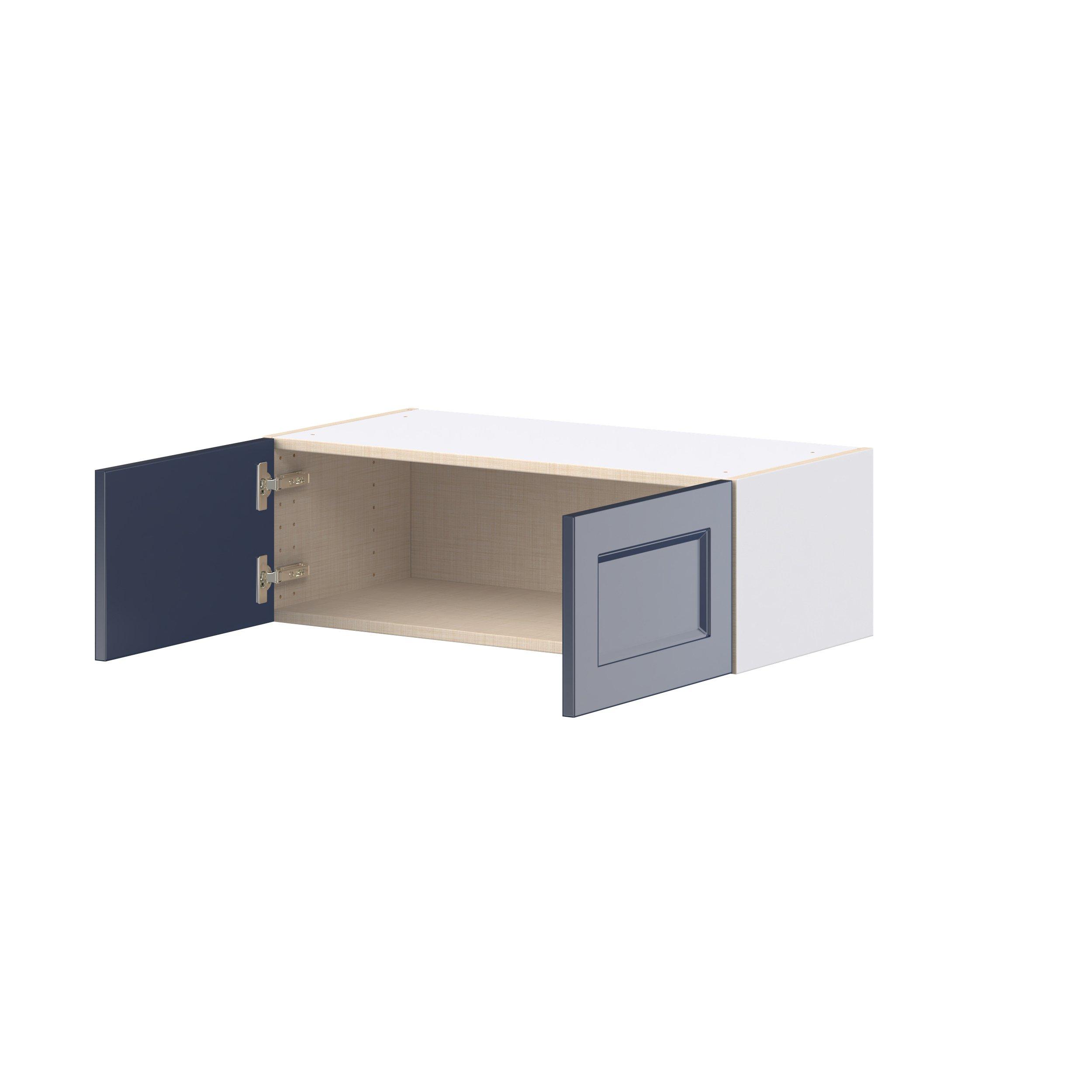 Peachtree 30 in. Painted Midnight Blue Bridge Wall Cabinet