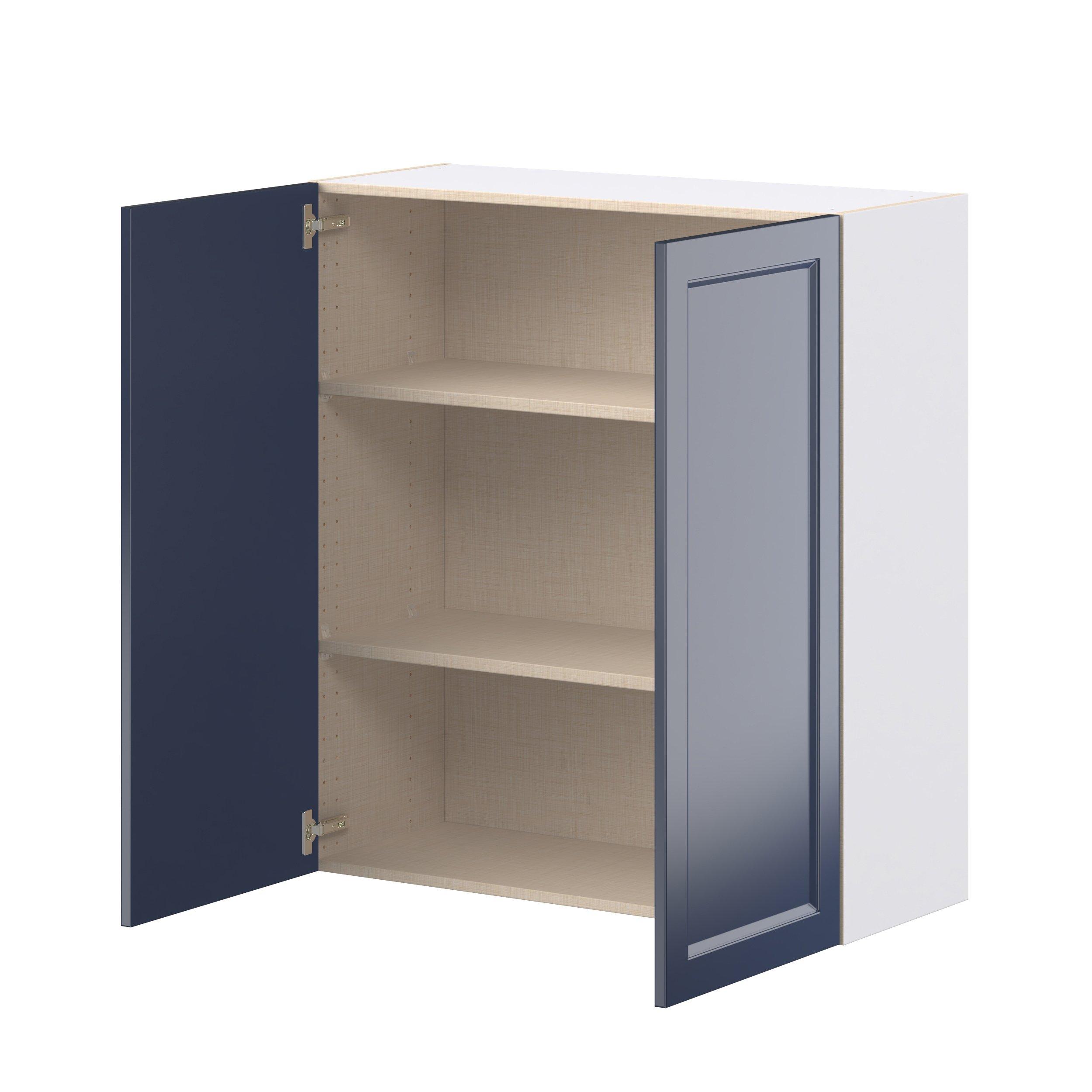Peachtree 36 in. Painted Midnight Blue Door Wall Cabinet