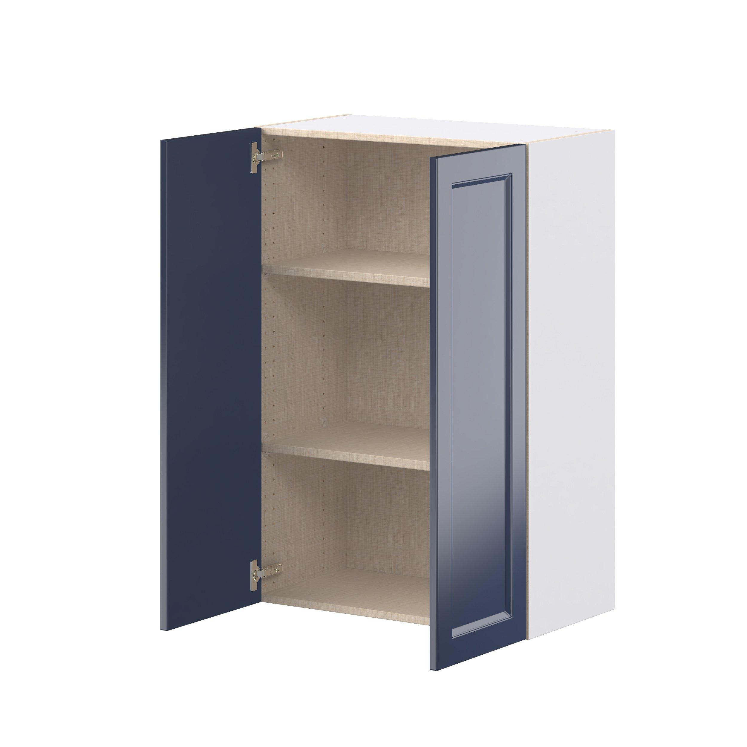 Peachtree 27 in. Painted Midnight Blue Door Wall Cabinet