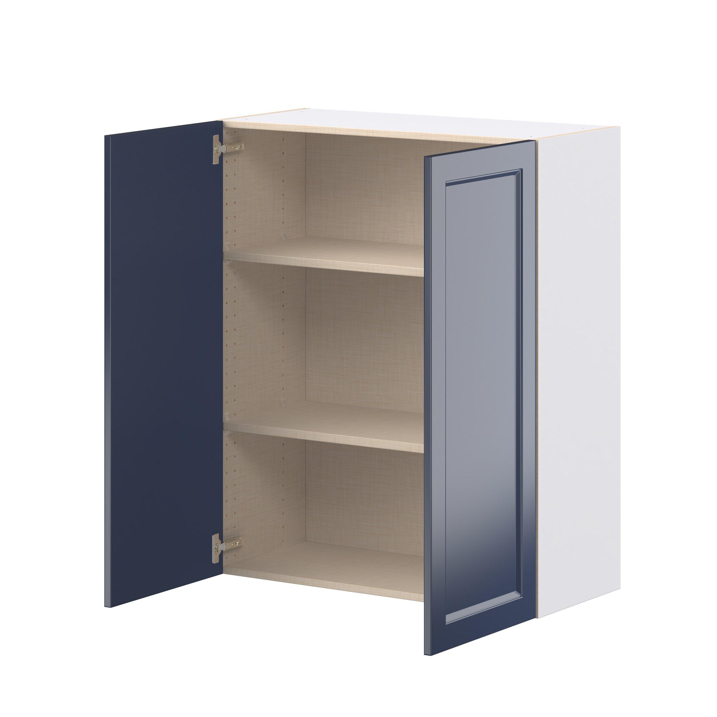 Peachtree 33 in. Painted Midnight Blue Door Wall Cabinet