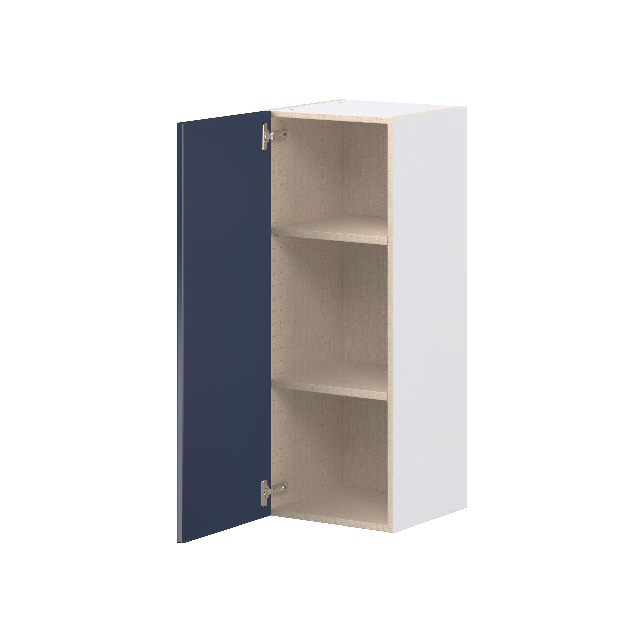 Peachtree 15 in. Painted Midnight Blue Door Wall Cabinet