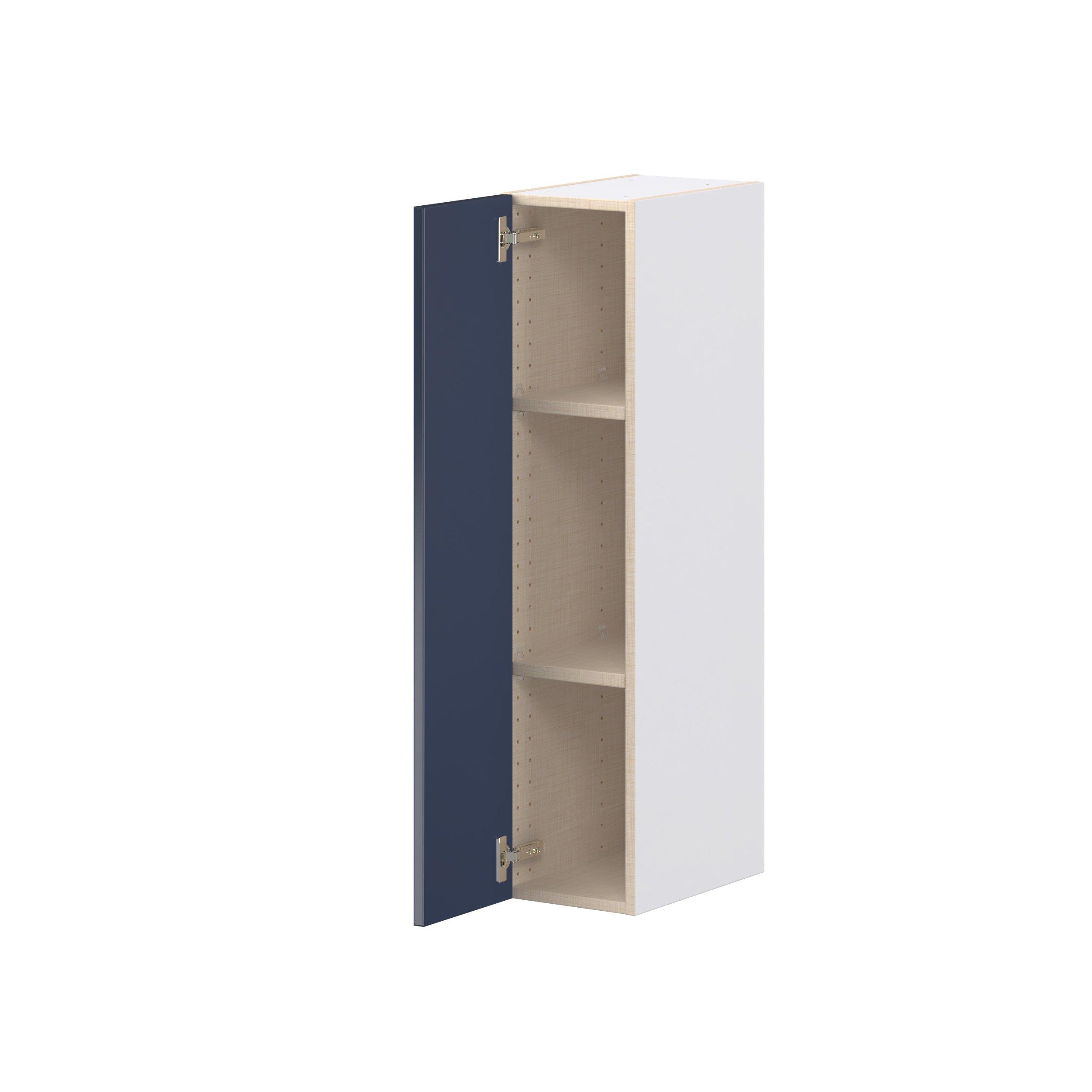 Peachtree 9 in. Painted Midnight Blue Door Wall Cabinet