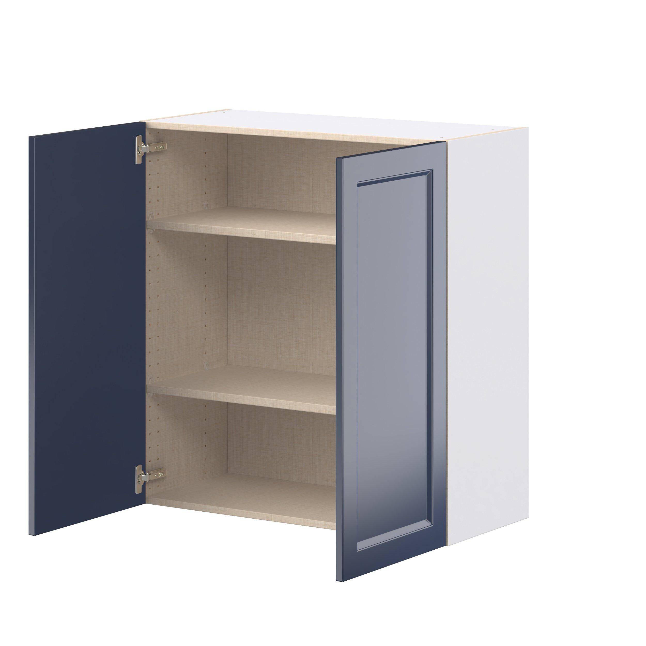 Peachtree 33 in. Painted Midnight Blue Door Wall Cabinet