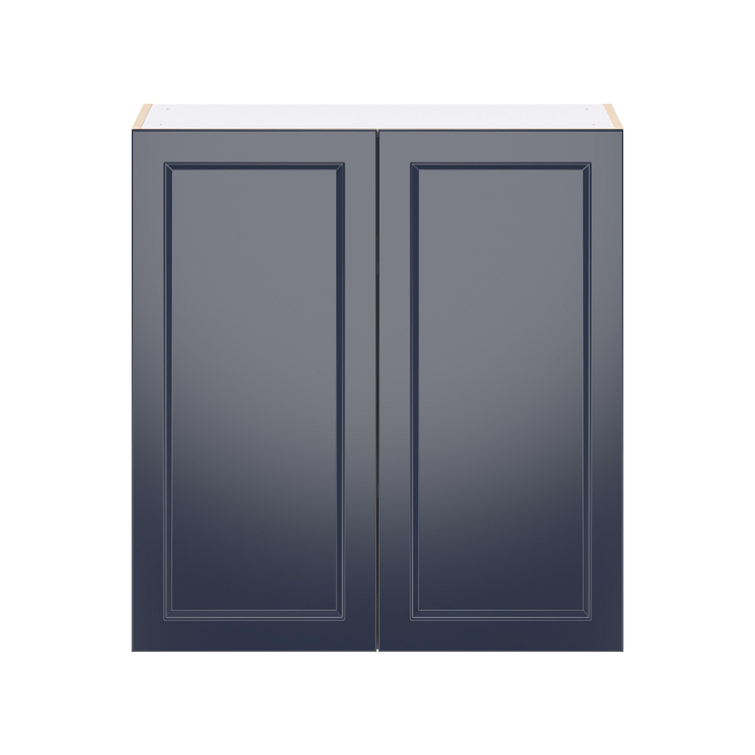 Peachtree 33 in. Painted Midnight Blue Door Wall Cabinet