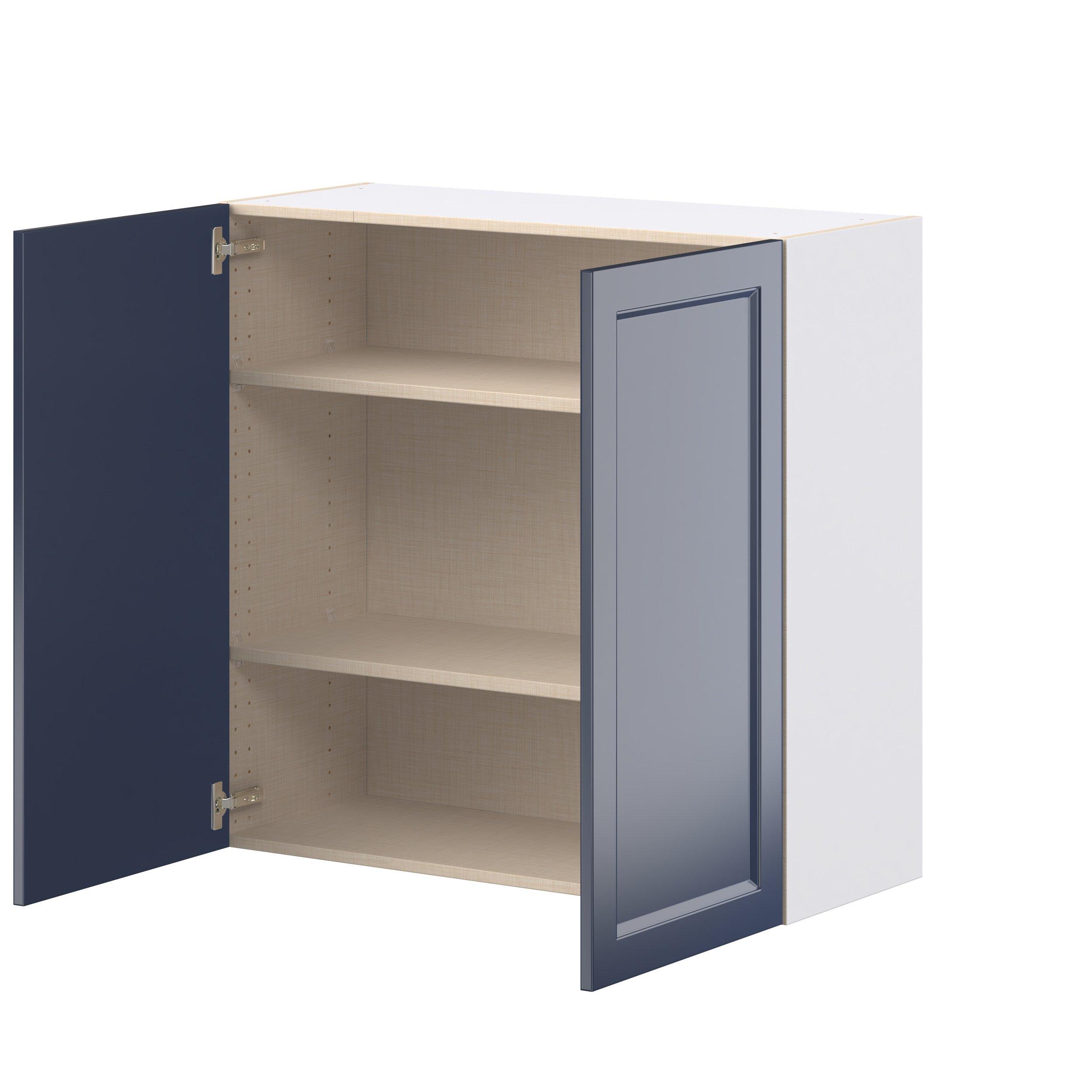 Peachtree 36 in. Painted Midnight Blue Door Wall Cabinet