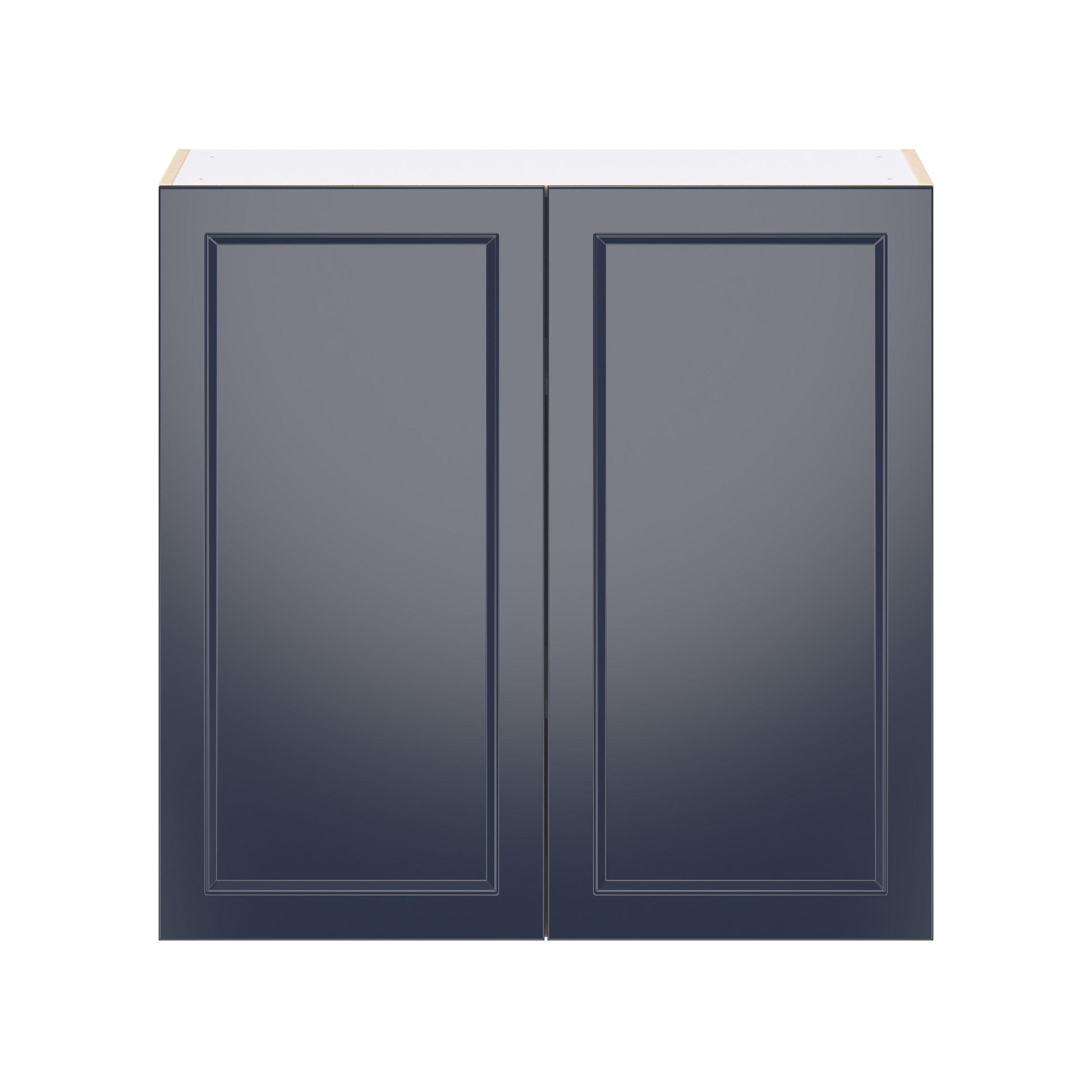 Peachtree 36 in. Painted Midnight Blue Door Wall Cabinet