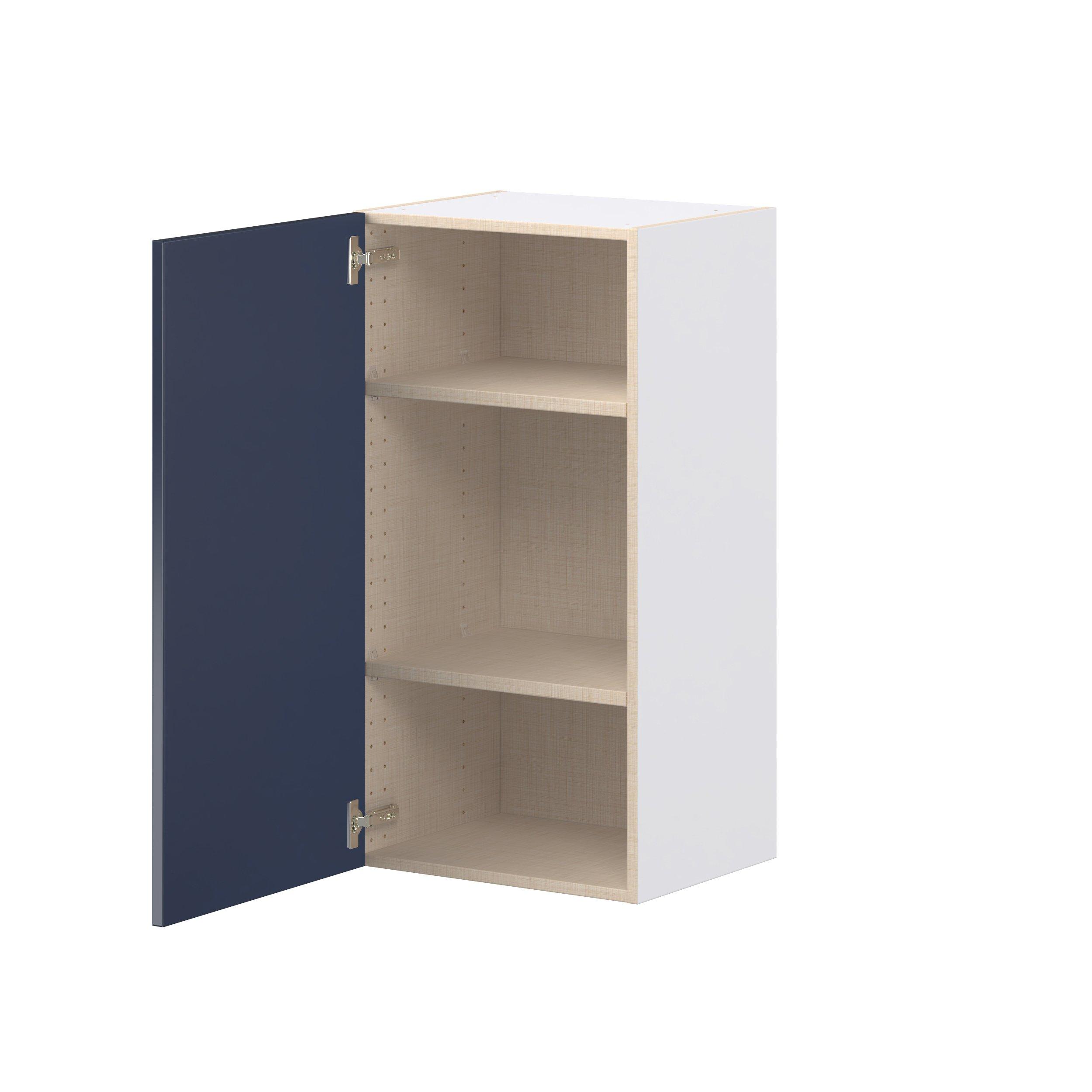 Peachtree 18 in. Painted Midnight Blue Door Wall Cabinet