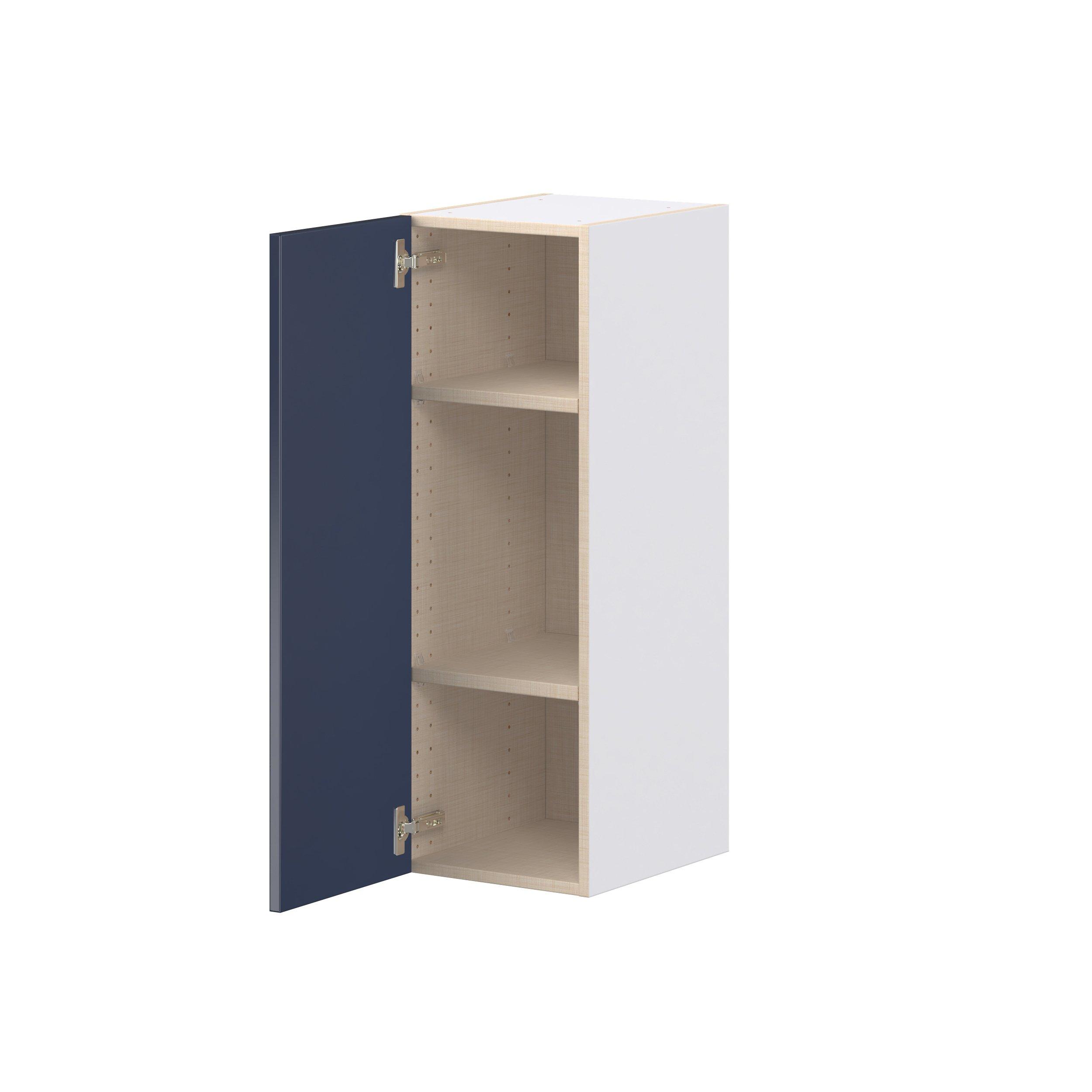 Peachtree 13 in. Painted Midnight Blue Door Wall Cabinet