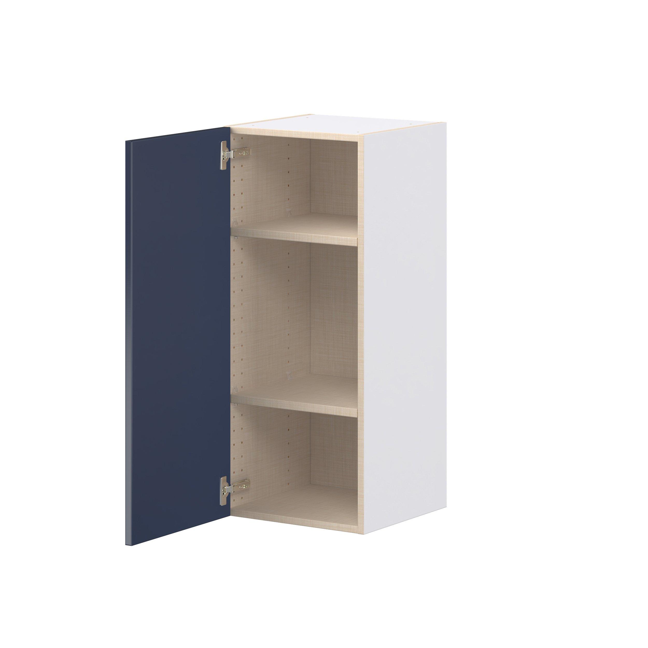 Peachtree 15 in. Painted Midnight Blue Door Wall Cabinet
