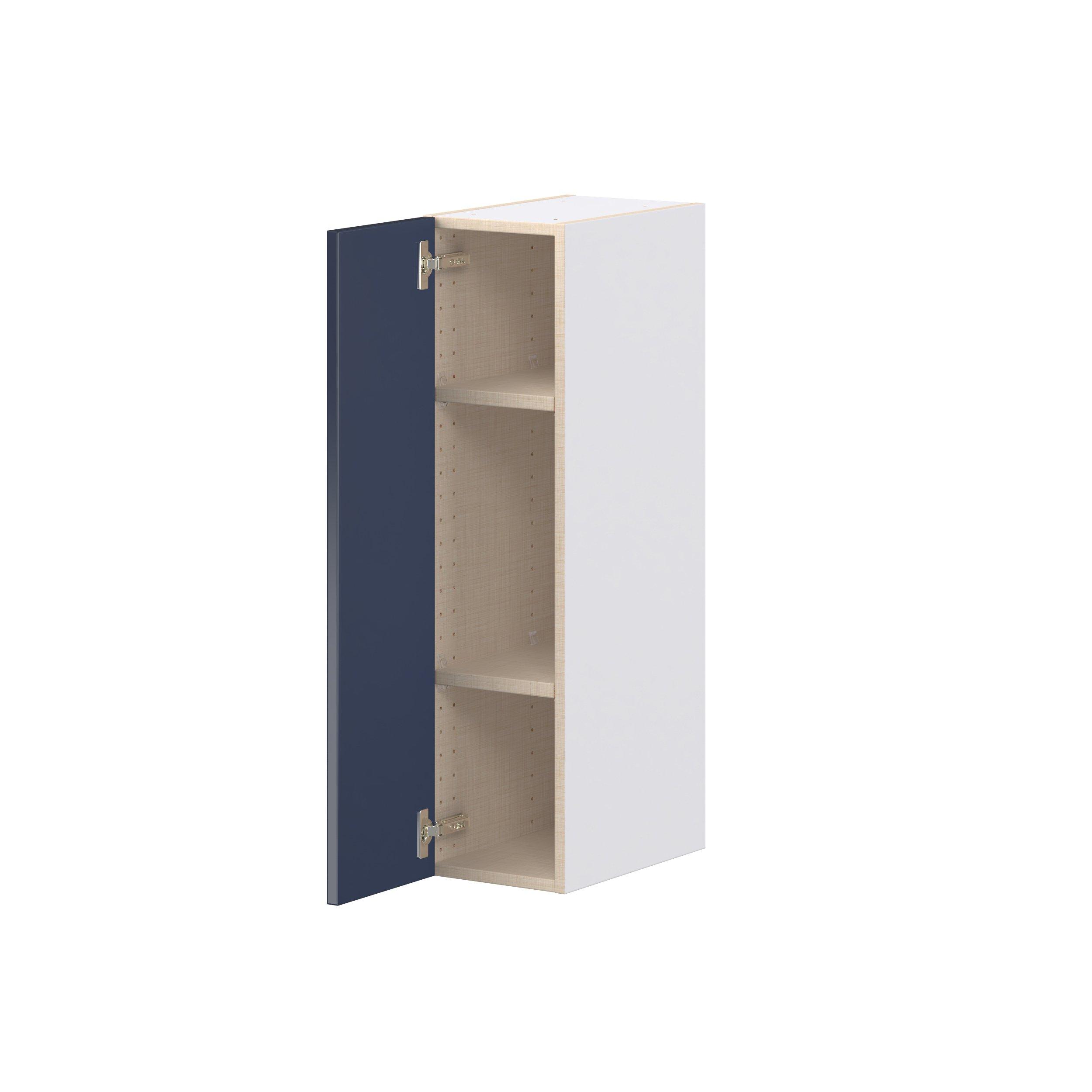 Peachtree 9 in. Painted Midnight Blue Door Wall Cabinet