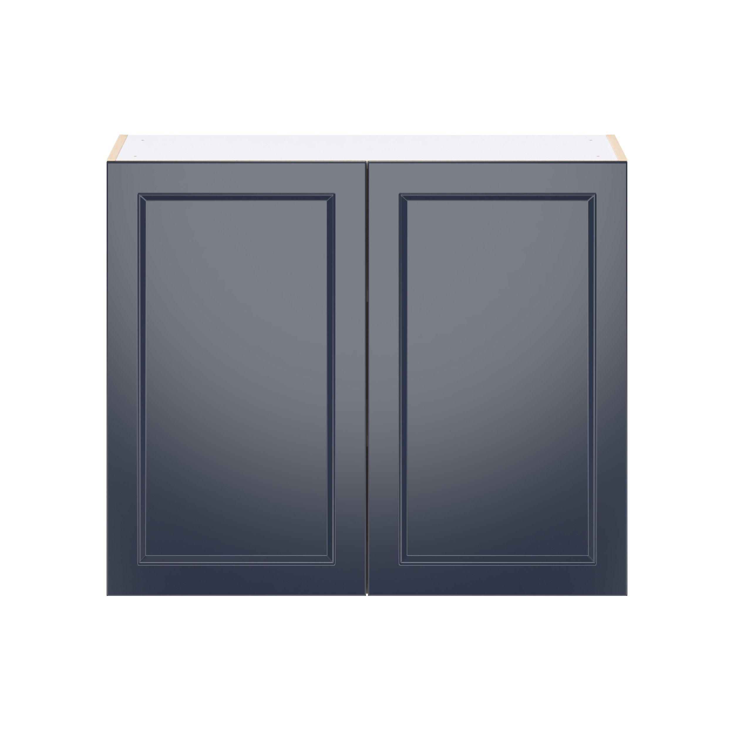 Peachtree 36 in. Painted Midnight Blue Door Wall Cabinet