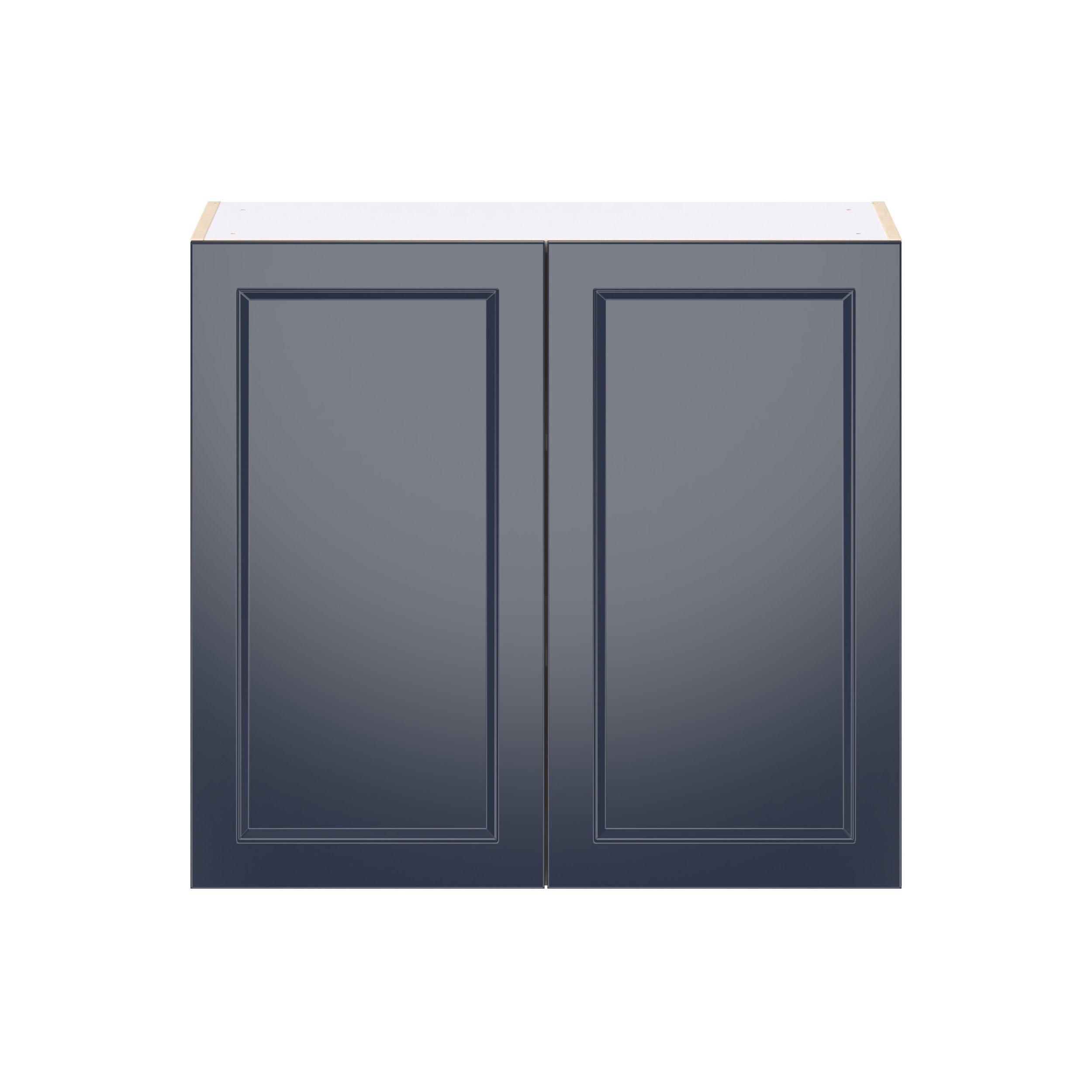 Peachtree 33 in. Painted Midnight Blue Door Wall Cabinet