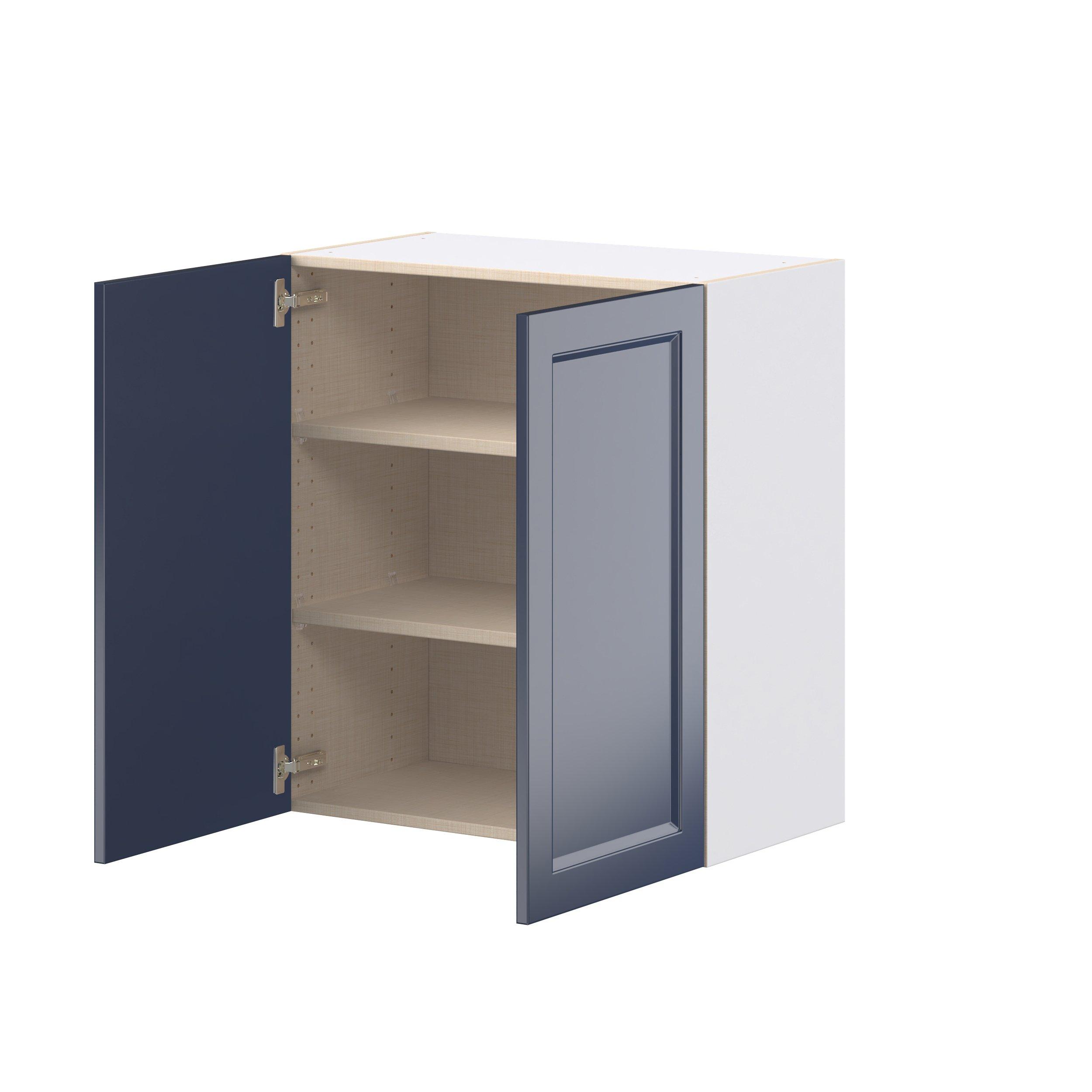 Peachtree 27 in. Painted Midnight Blue Door Wall Cabinet
