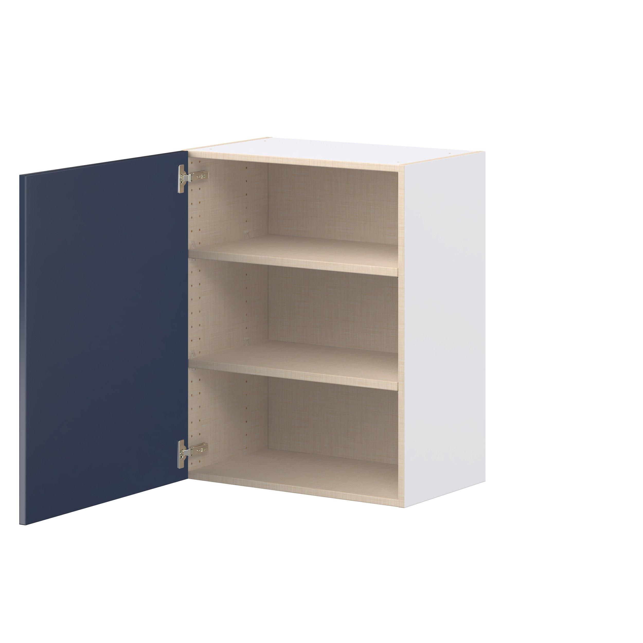 Peachtree 24 in. Painted Midnight Blue Door Wall Cabinet