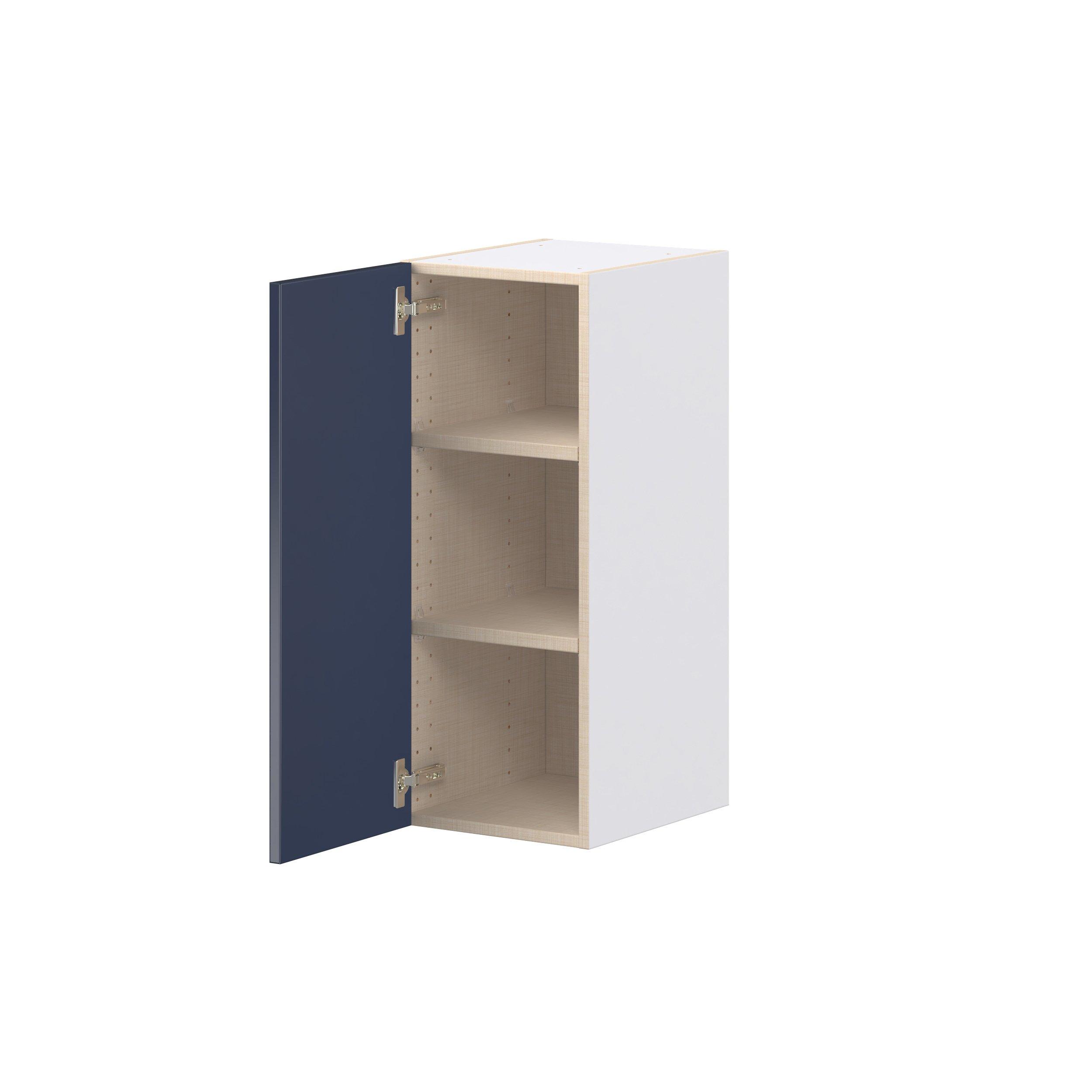 Peachtree 12 in. Painted Midnight Blue Door Wall Cabinet