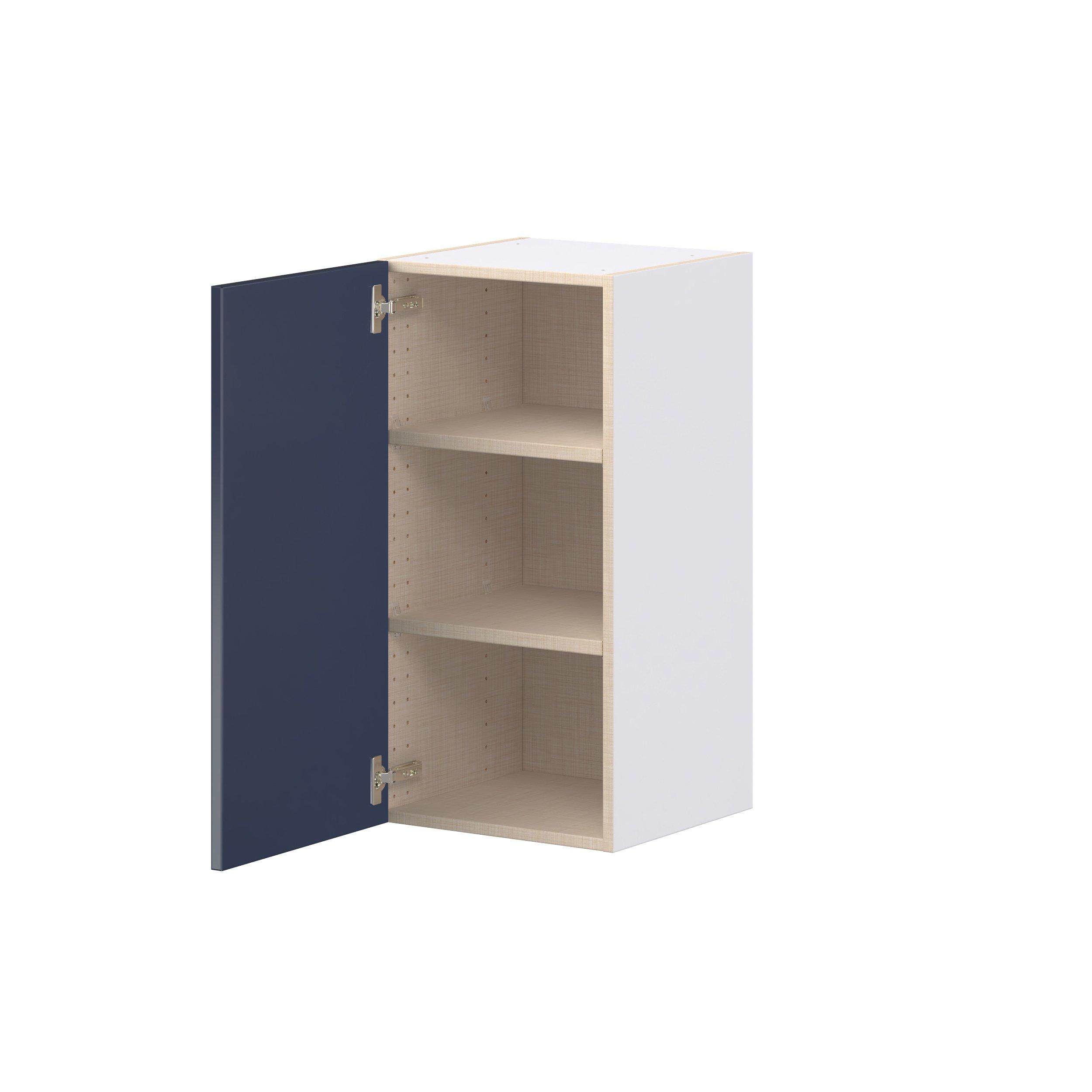 Peachtree 15 in. Painted Midnight Blue Door Wall Cabinet