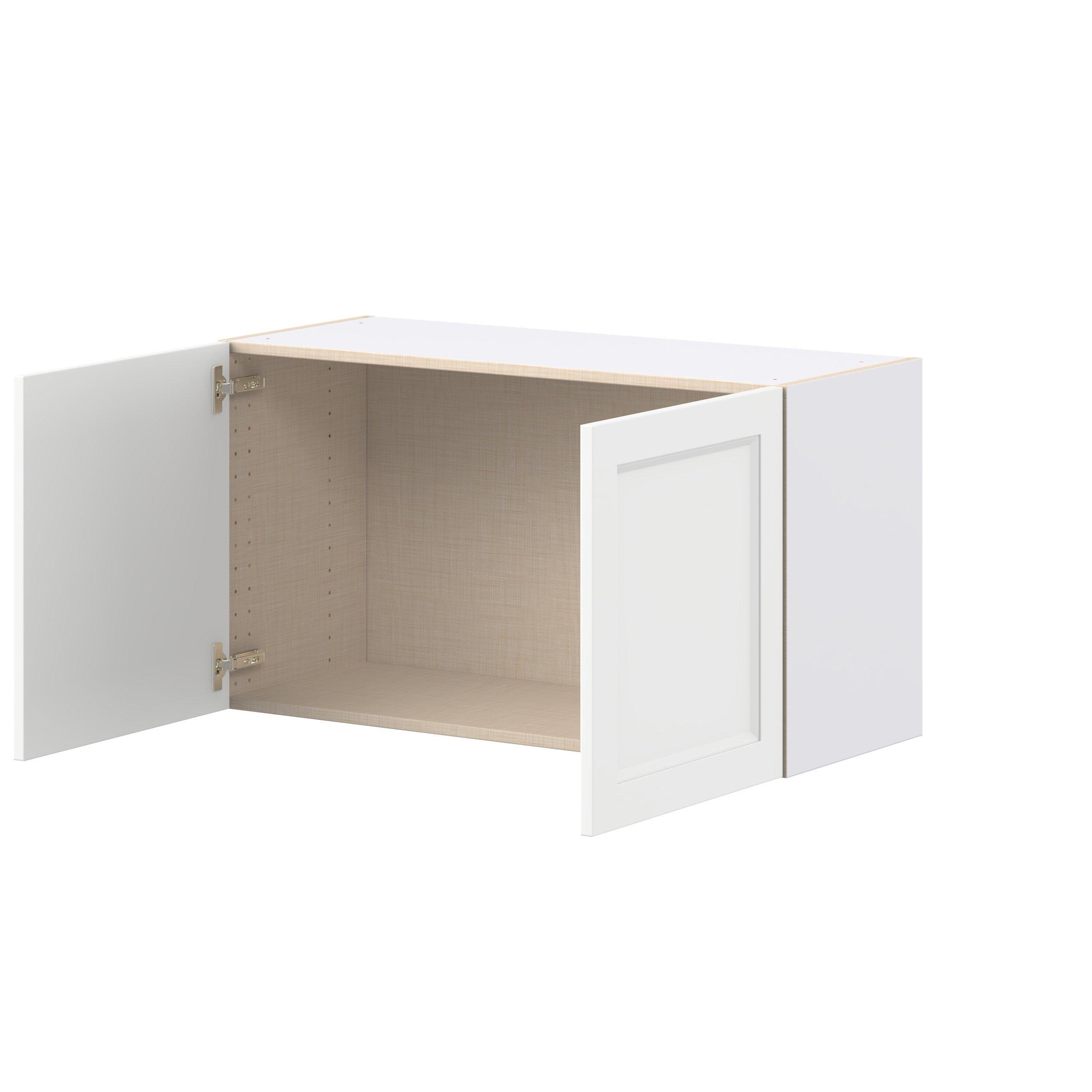 Peachtree 36 in. Painted Bright White Bridge Wall Cabinet