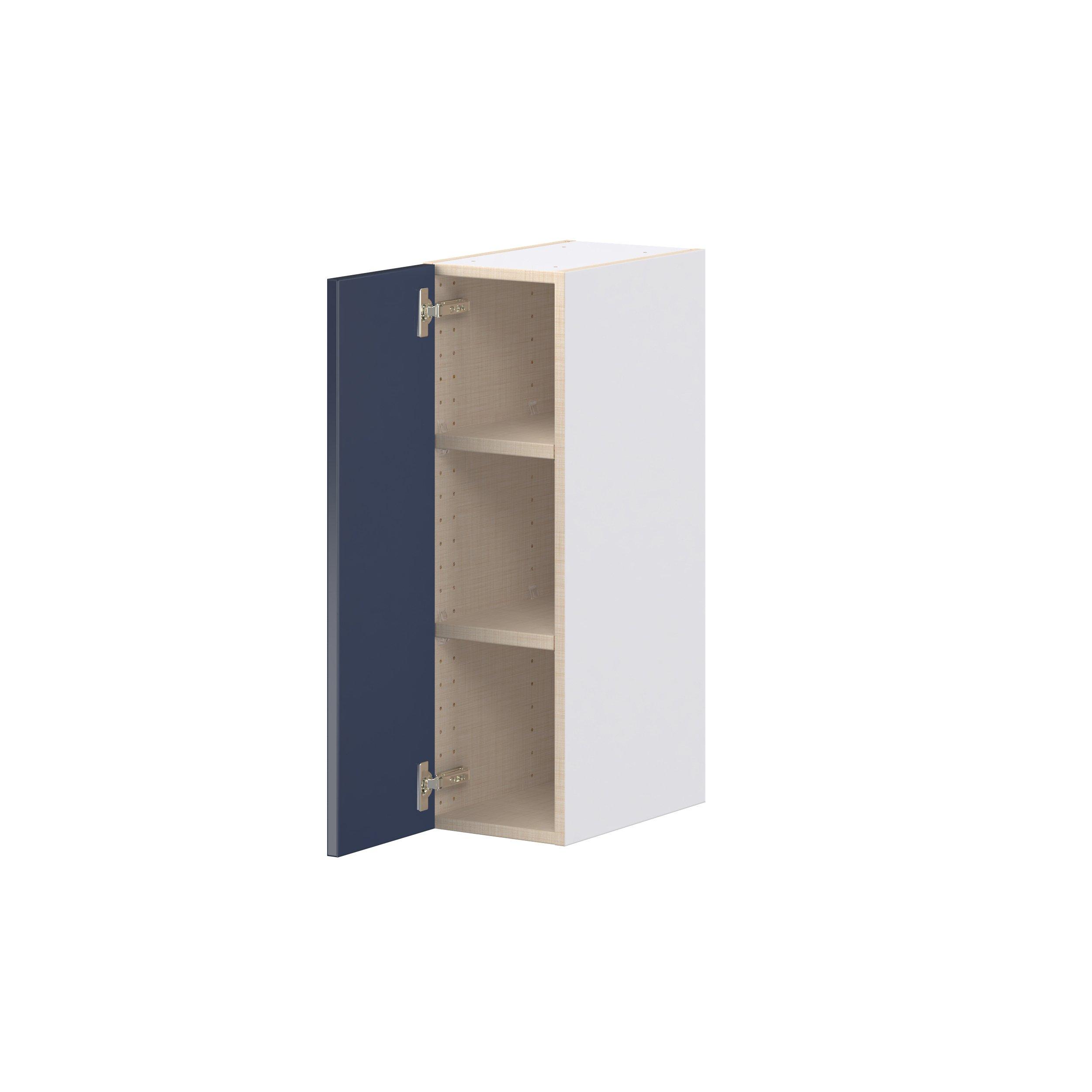 Peachtree 9 in. Painted Midnight Blue Door Wall Cabinet