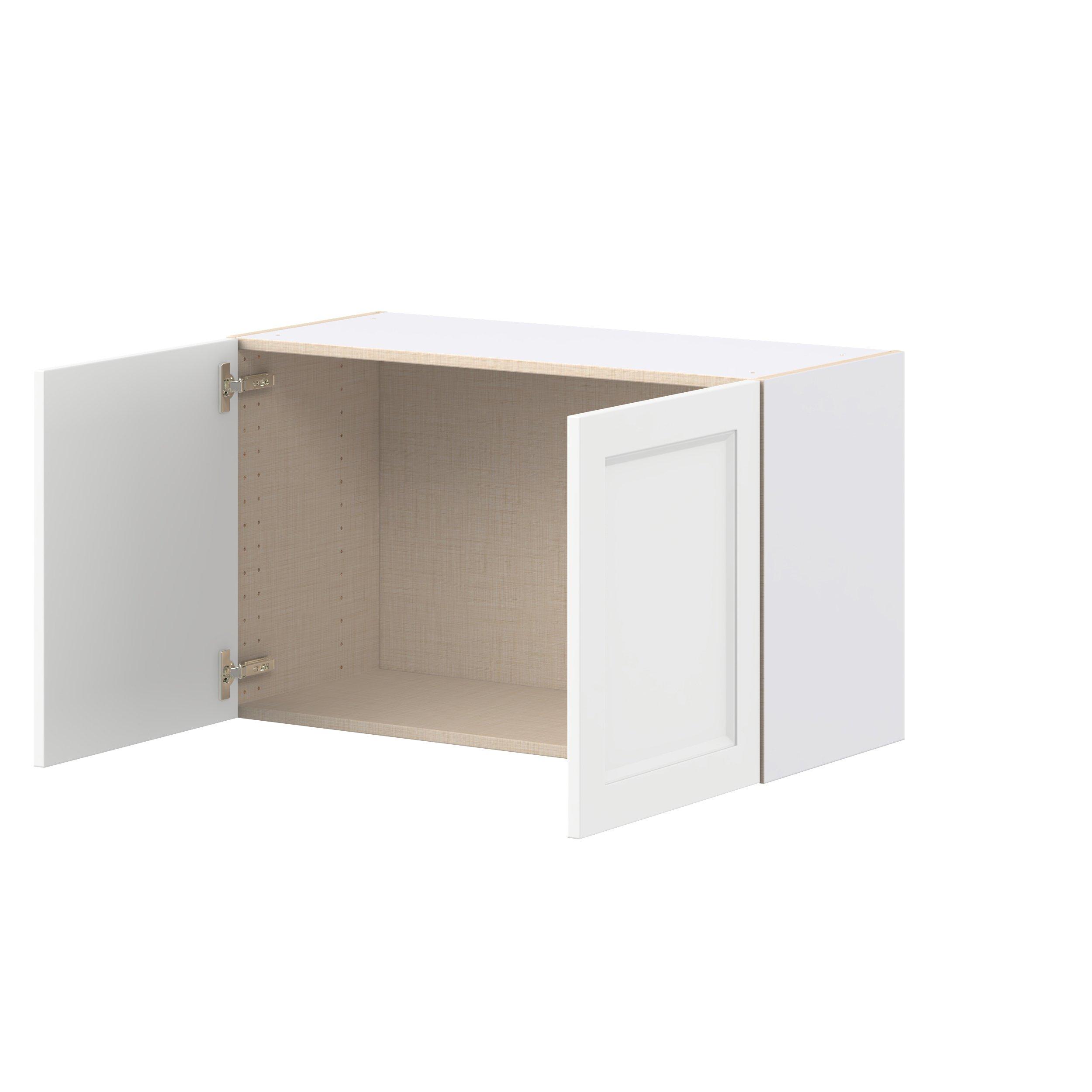 Peachtree 33 in. Painted Bright White Bridge Wall Cabinet