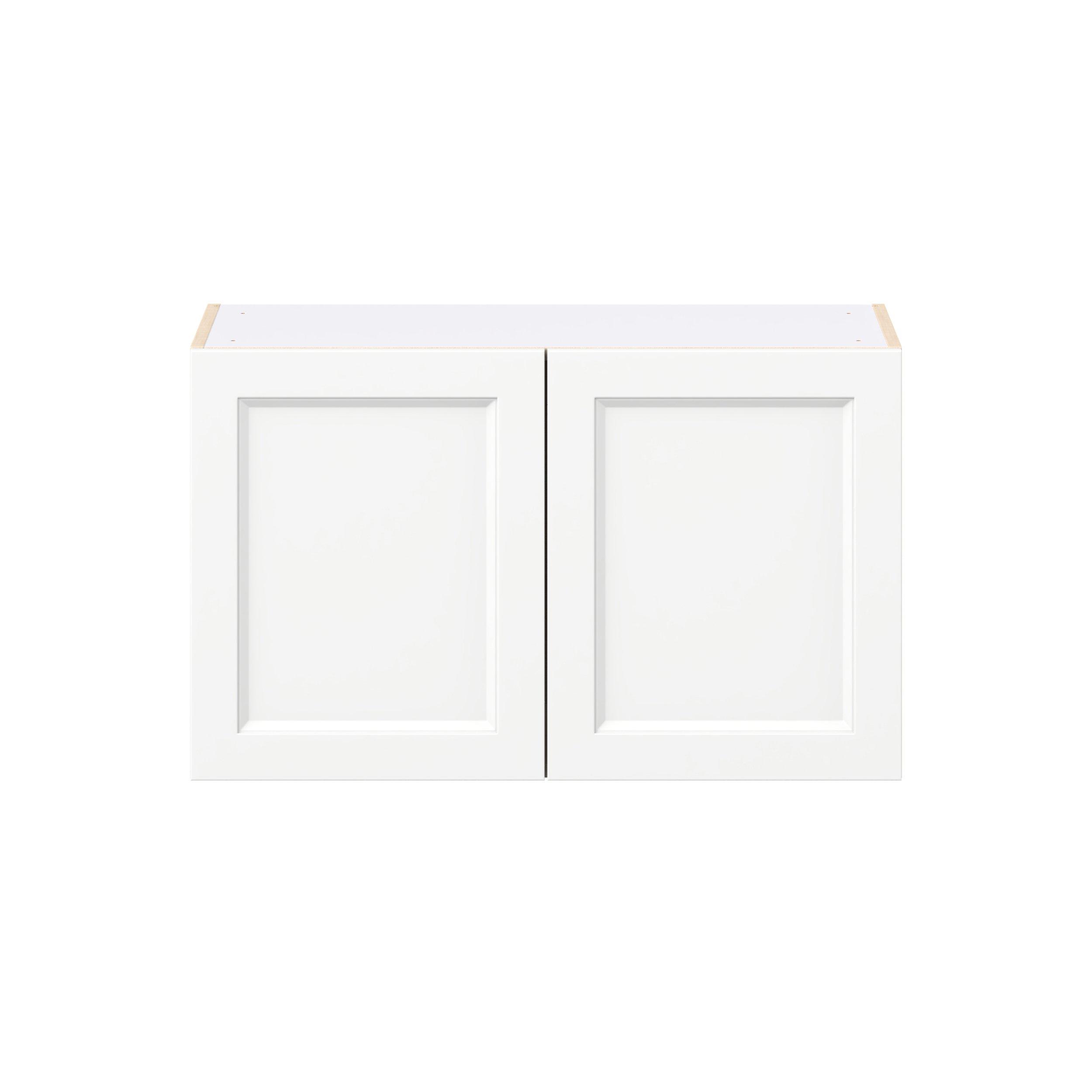 Peachtree 33 in. Painted Bright White Bridge Wall Cabinet