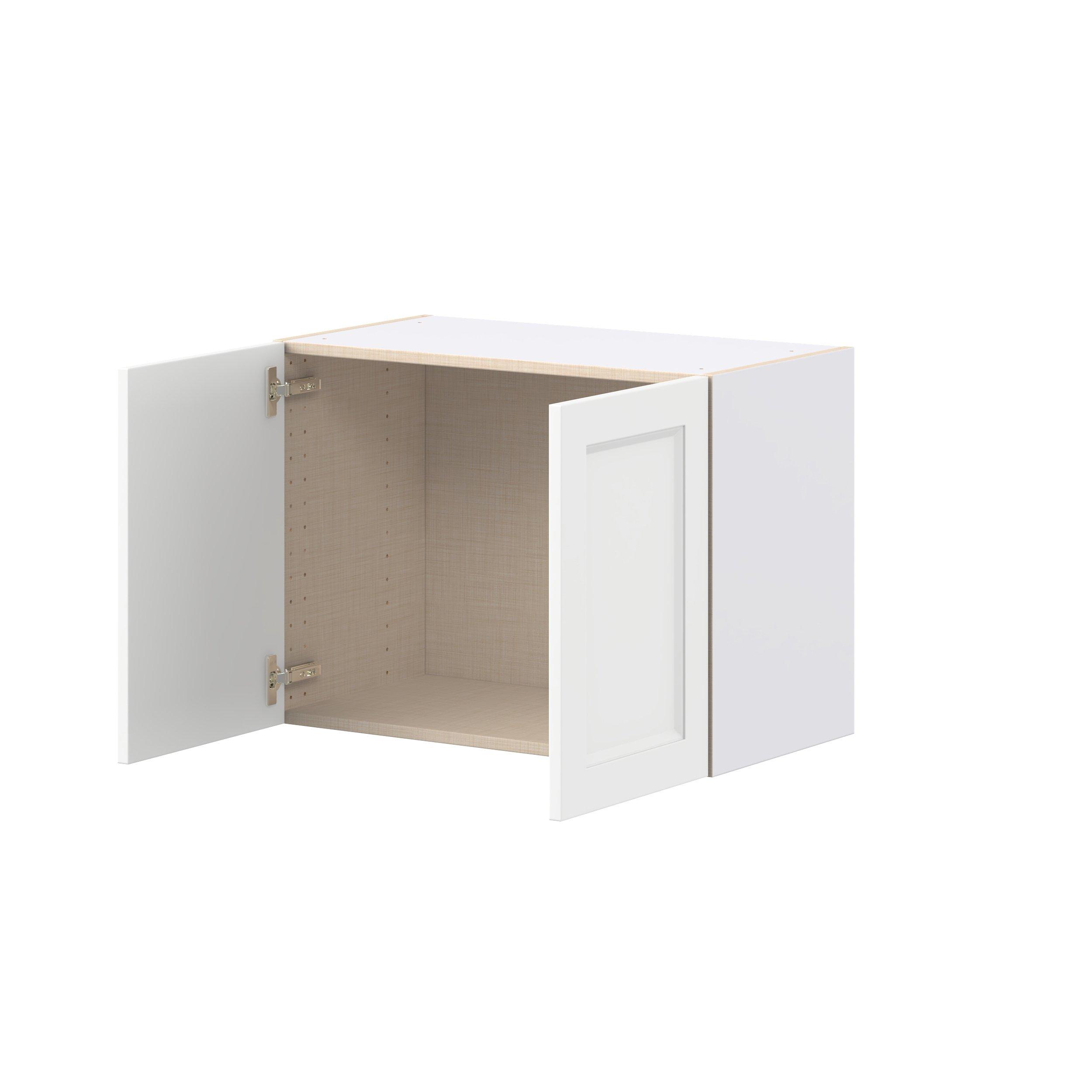 Peachtree 27 in. Painted Bright White Bridge Wall Cabinet