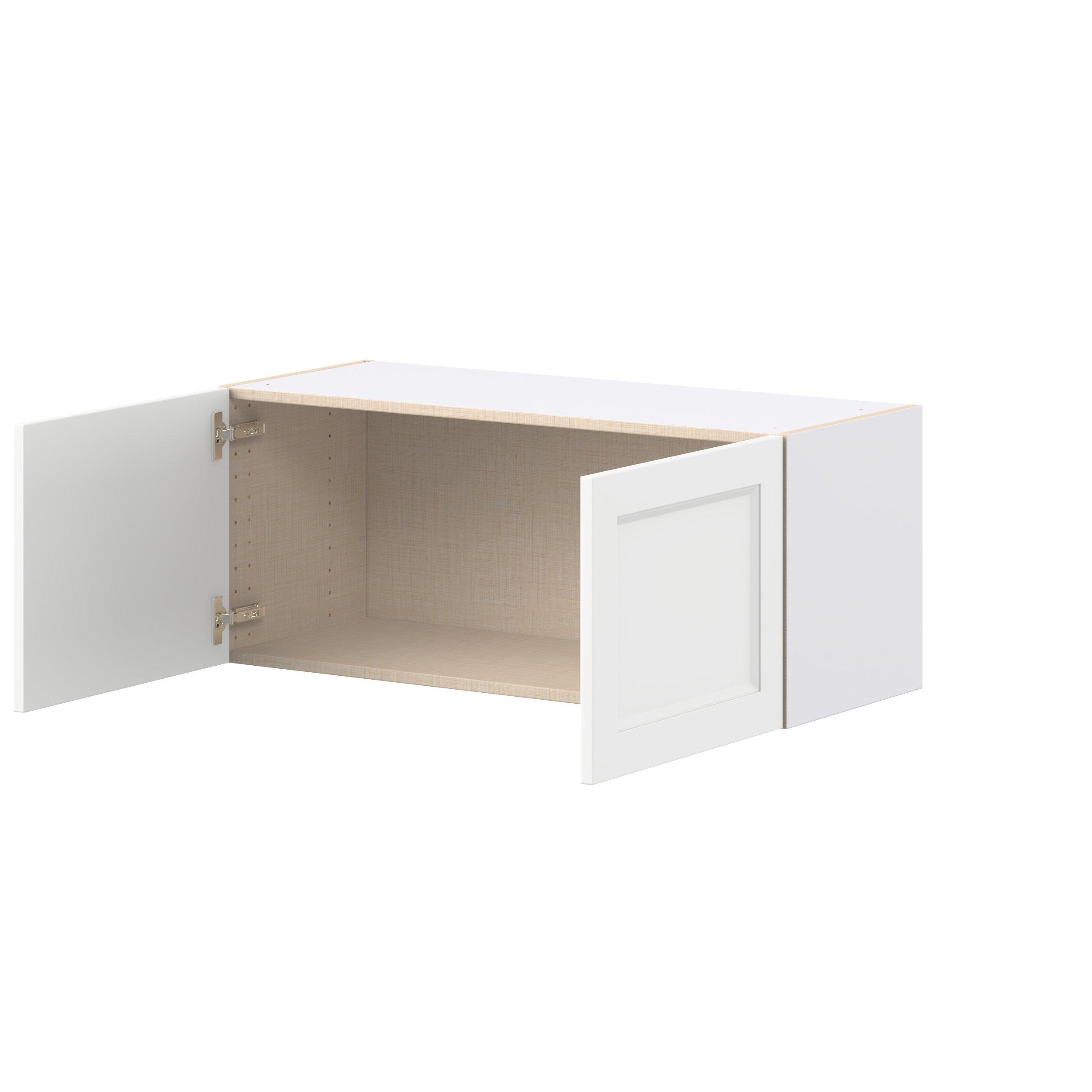 Peachtree 36 in. Painted Bright White Bridge Wall Cabinet
