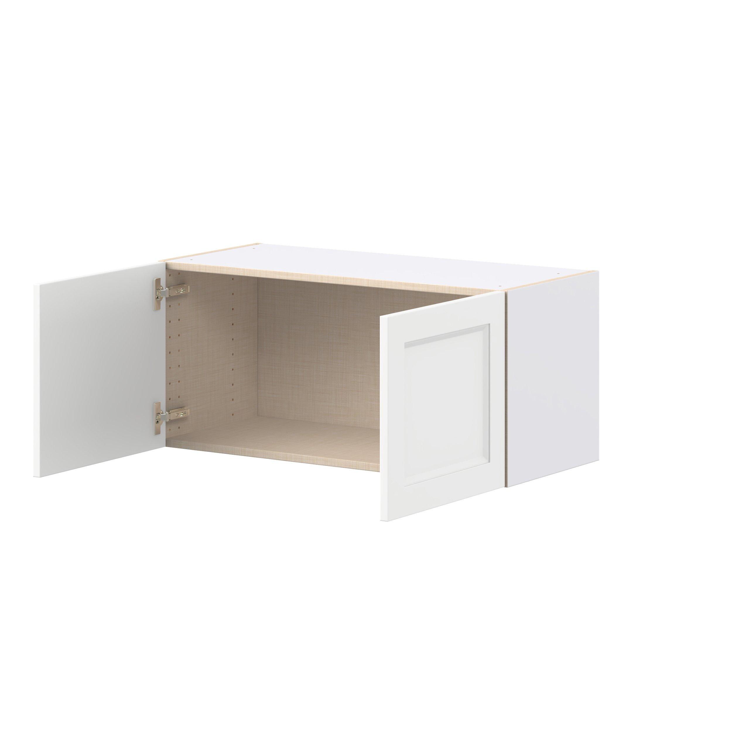 Peachtree 33 in. Painted Bright White Bridge Wall Cabinet