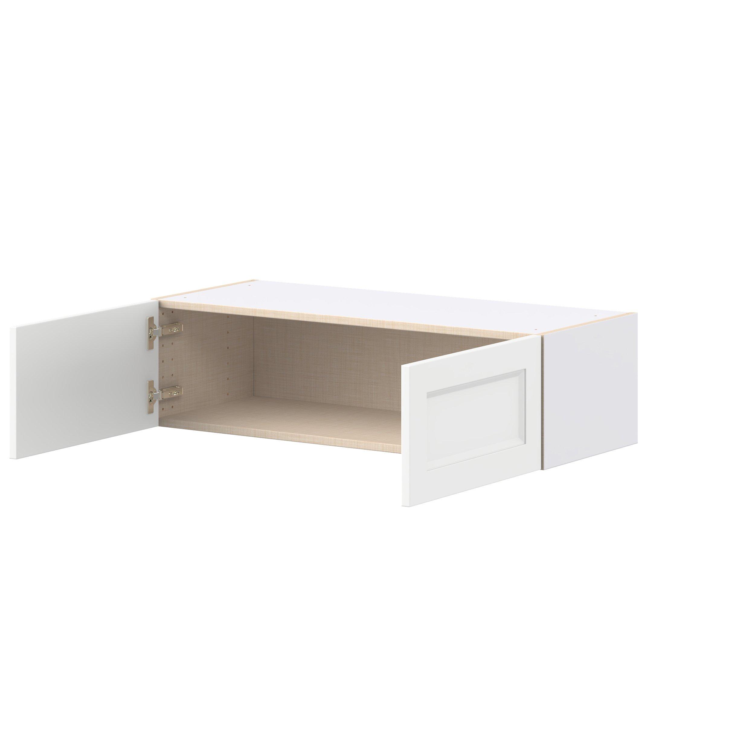 Peachtree 36 in. Painted Bright White Bridge Wall Cabinet