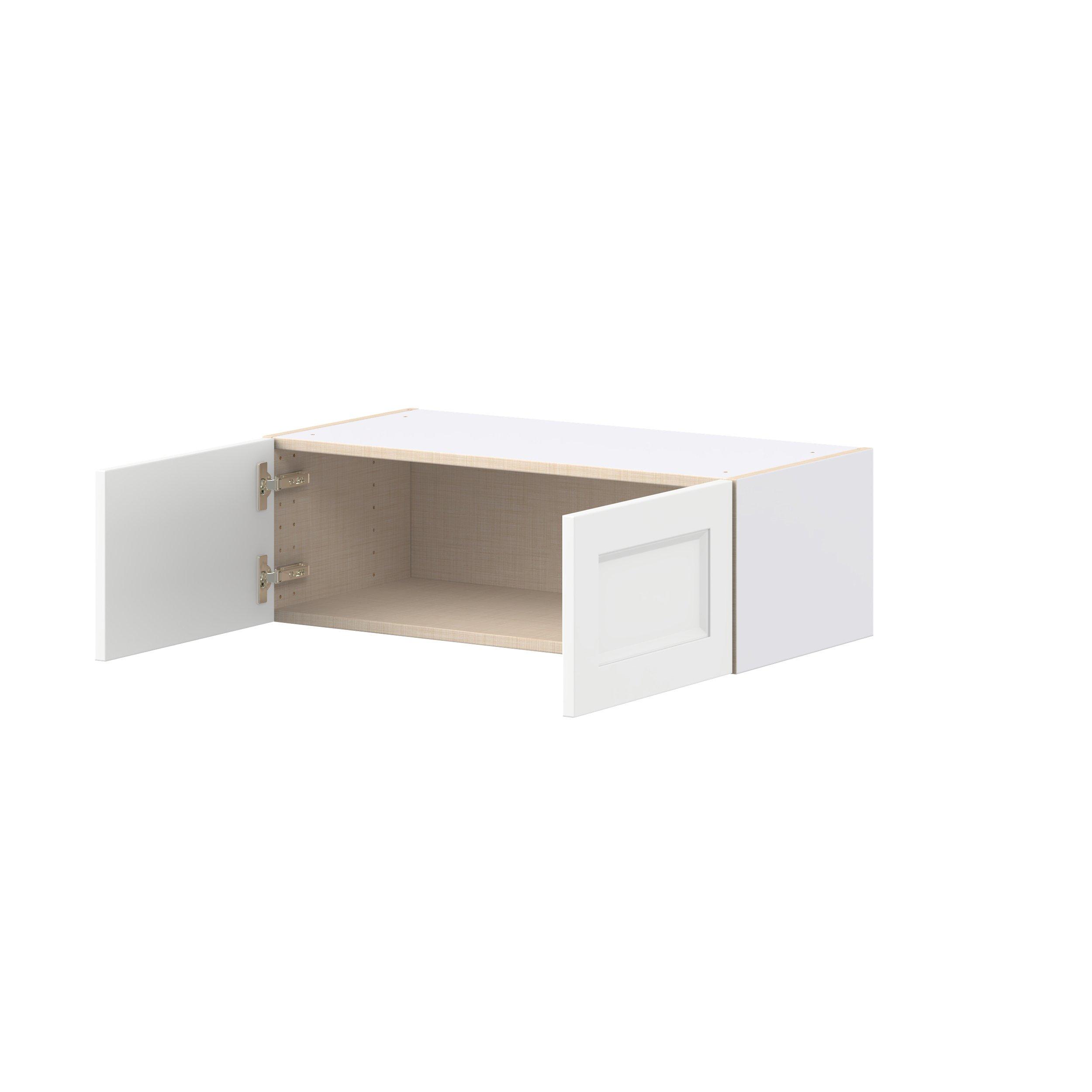 Peachtree 30 in. Painted Bright White Bridge Wall Cabinet