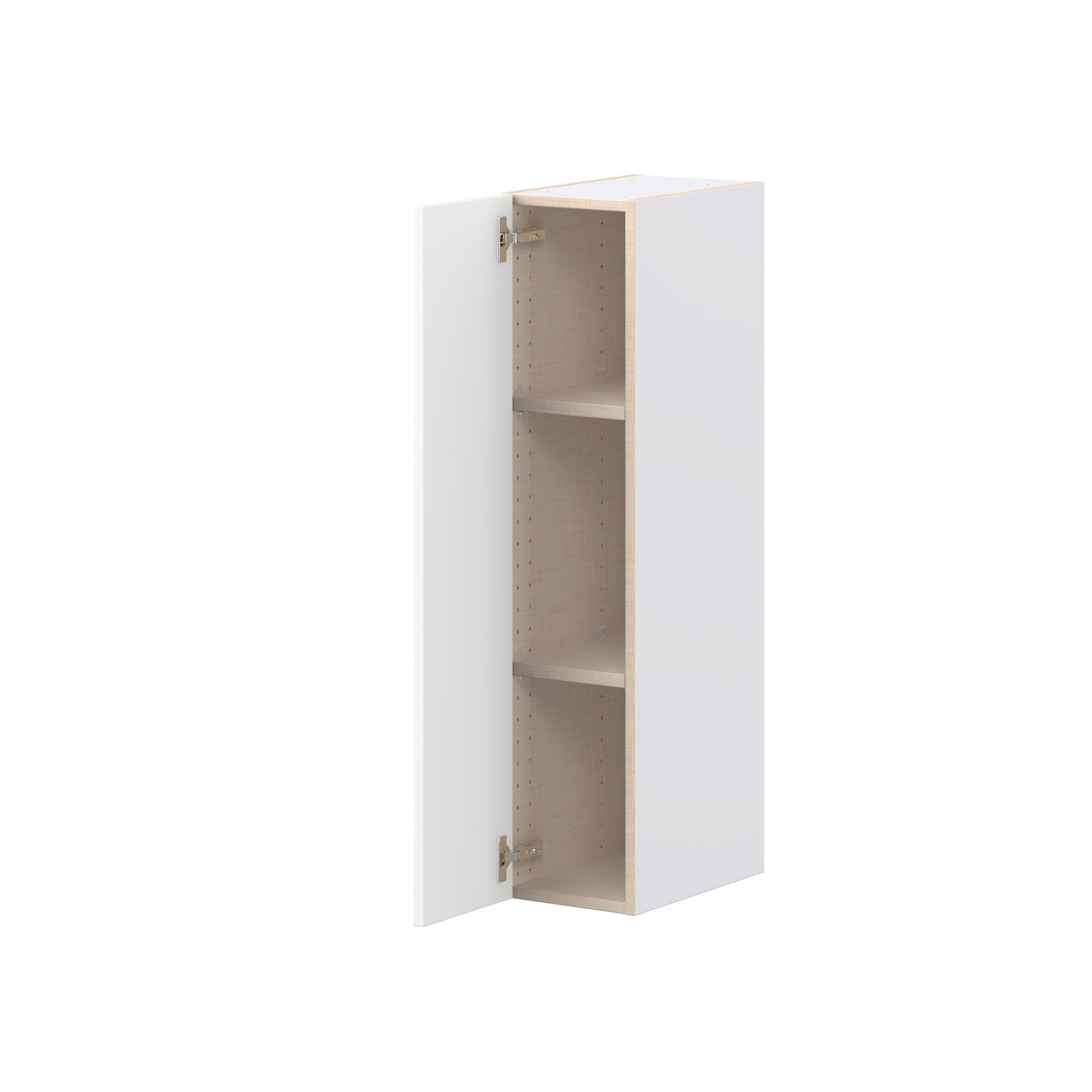 Peachtree 9 in. Painted Bright White Door Wall Cabinet