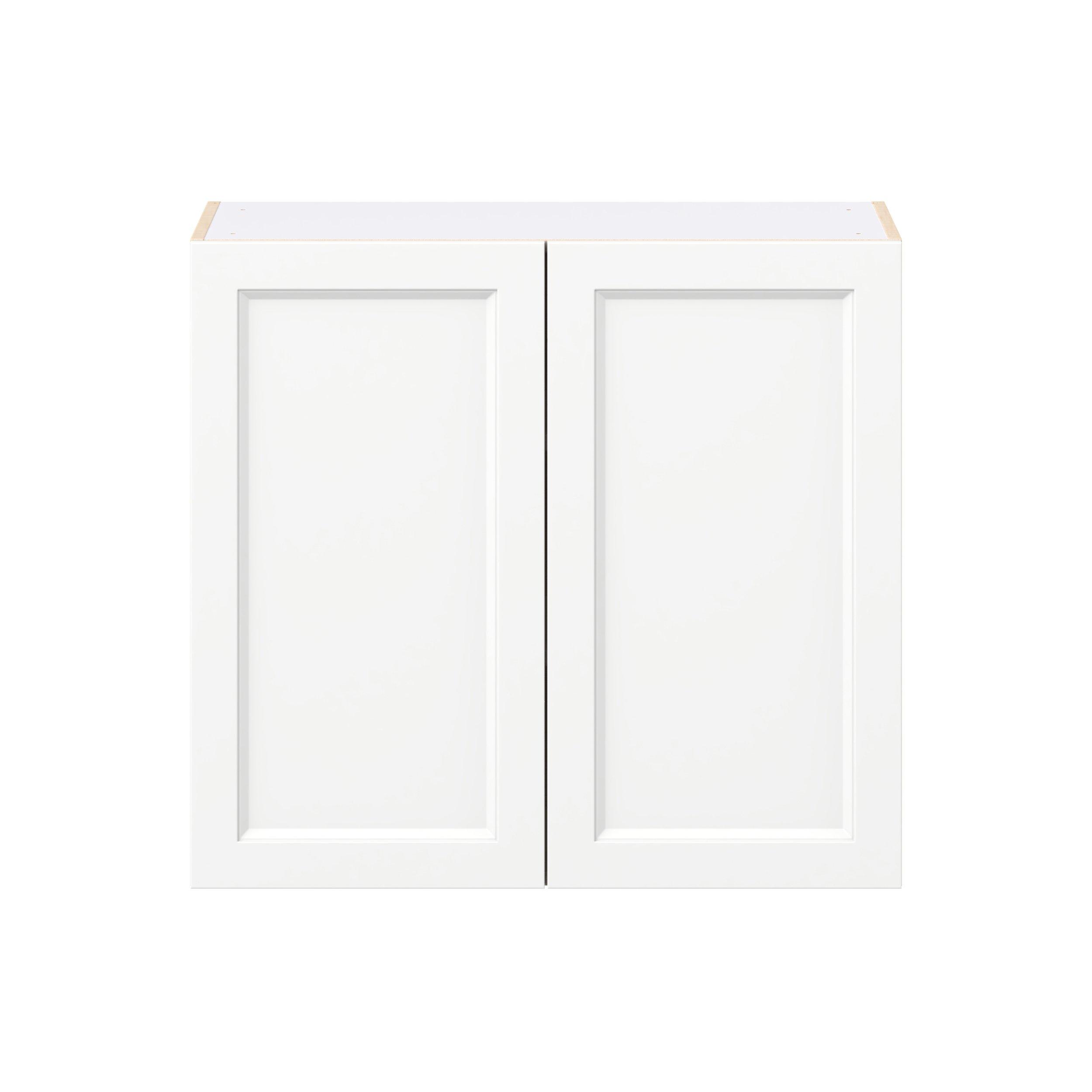 Peachtree 33 in. Painted Bright White Door Wall Cabinet