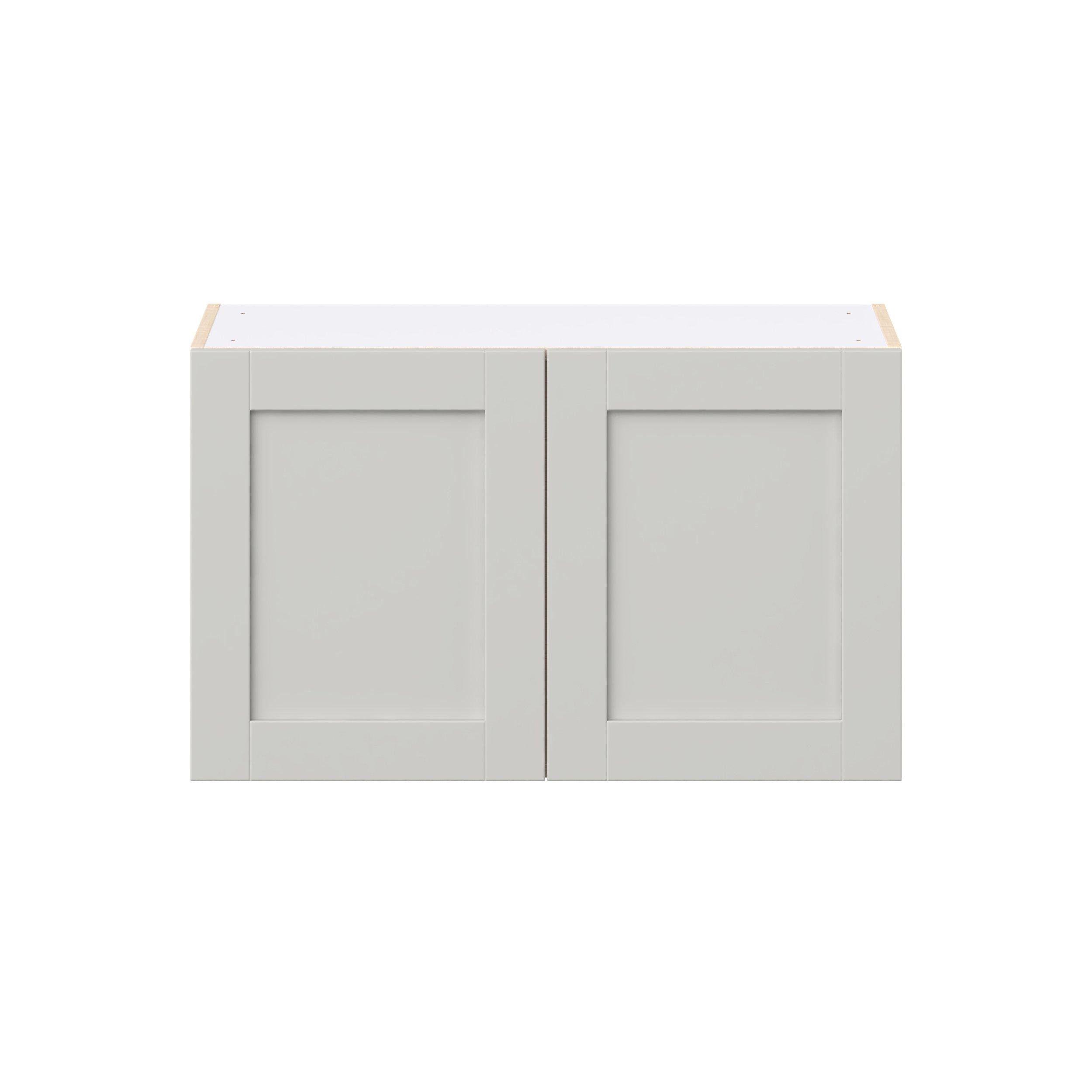 Summerhill 33 in. Light Gray Bridge Wall Cabinet