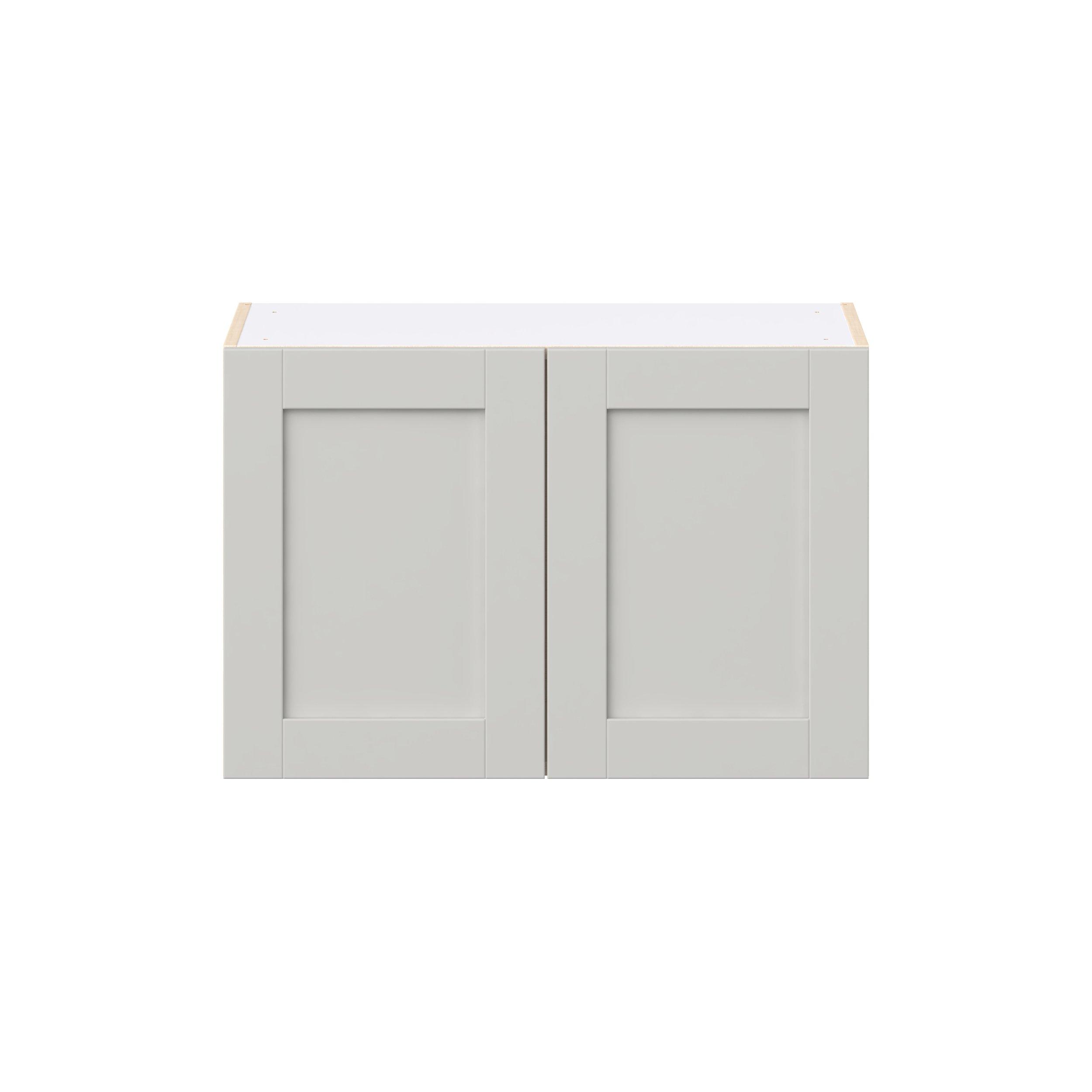 Summerhill 30 in. Light Gray Bridge Wall Cabinet