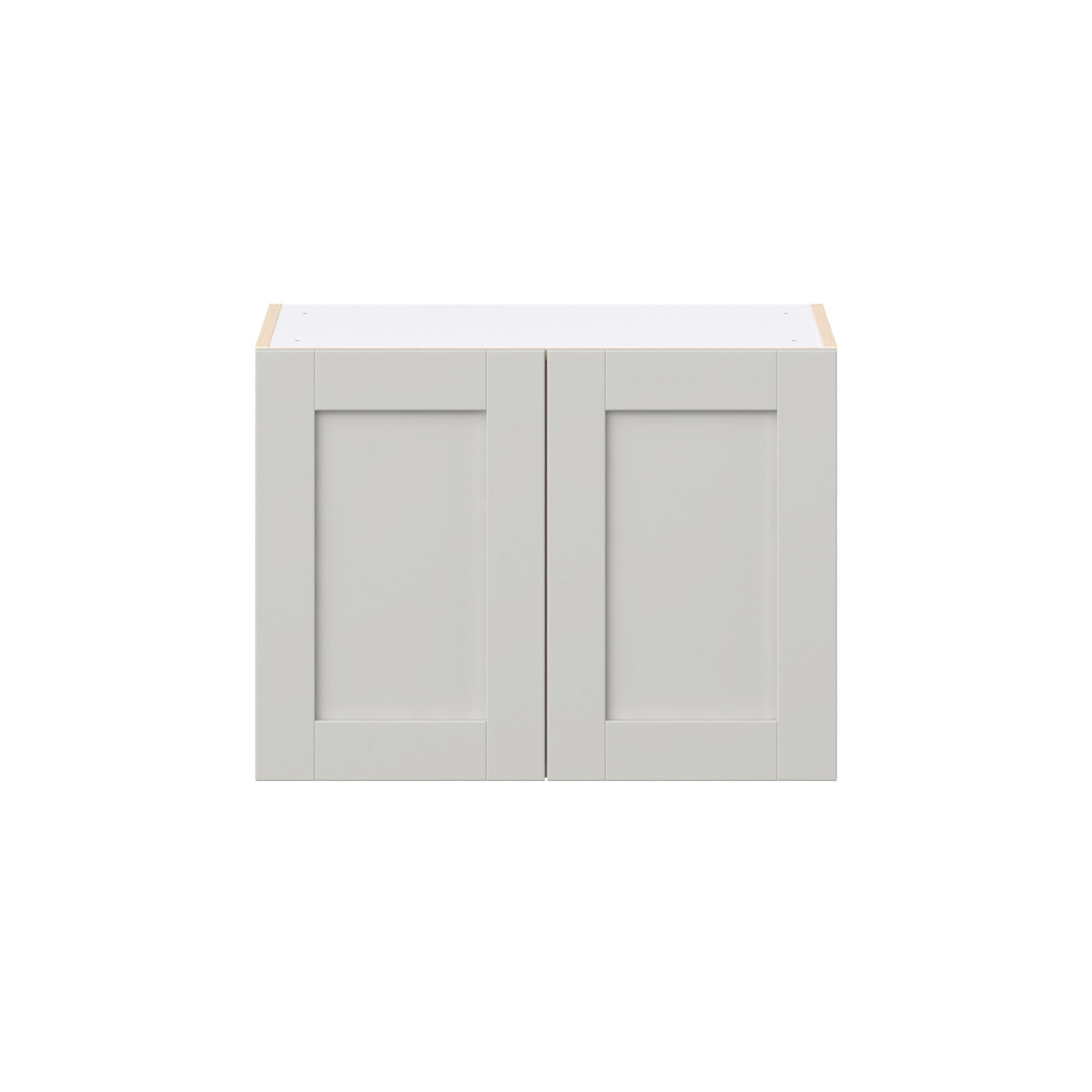 Summerhill 27 in. Light Gray Bridge Wall Cabinet