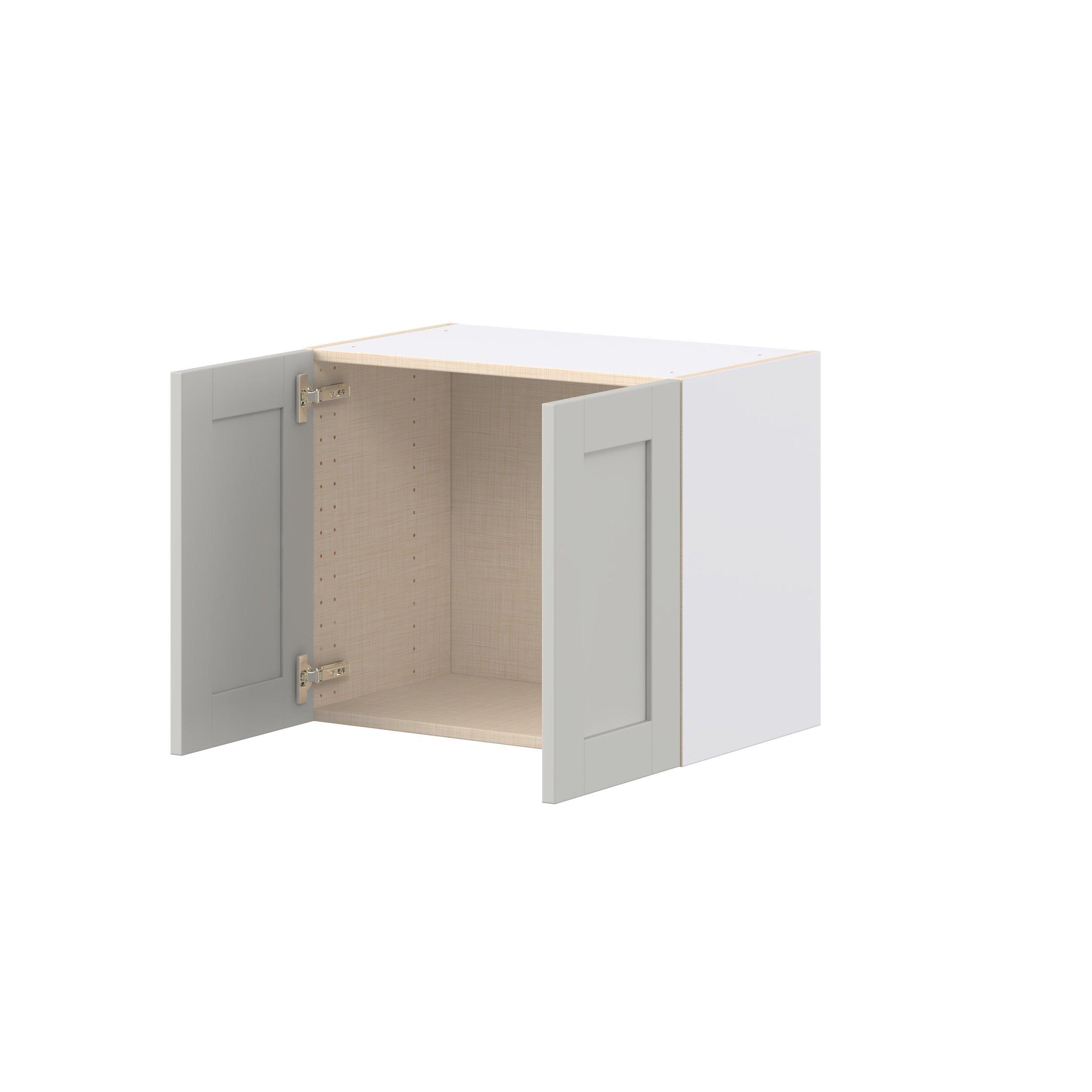 Summerhill 24 in. Light Gray Bridge Wall Cabinet
