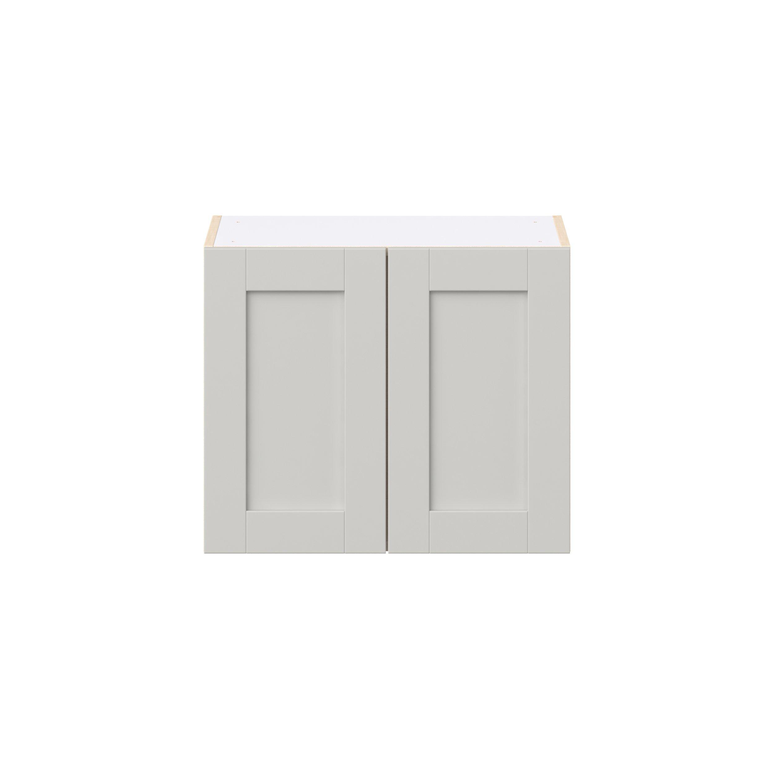 Summerhill 24 in. Light Gray Bridge Wall Cabinet