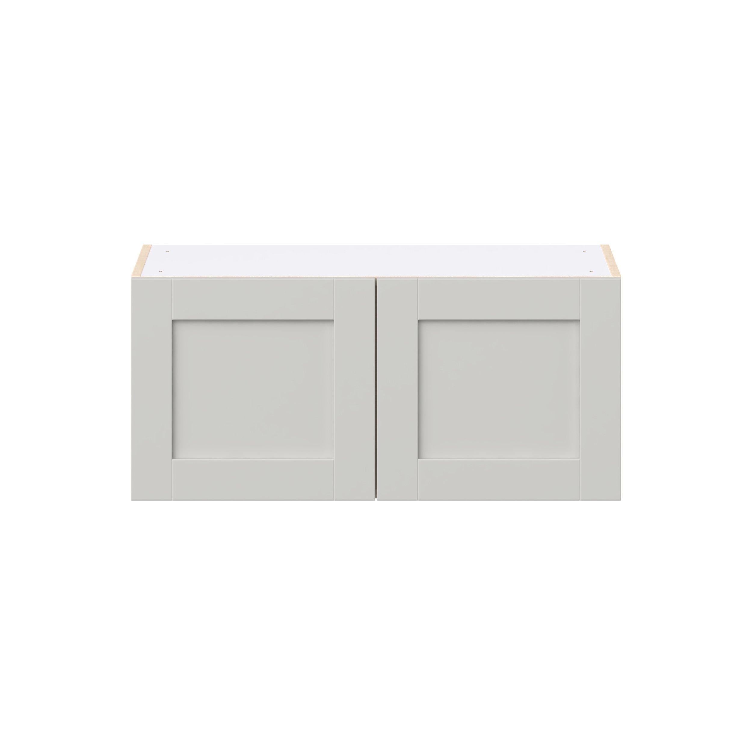 Summerhill 33 in. Light Gray Bridge Wall Cabinet