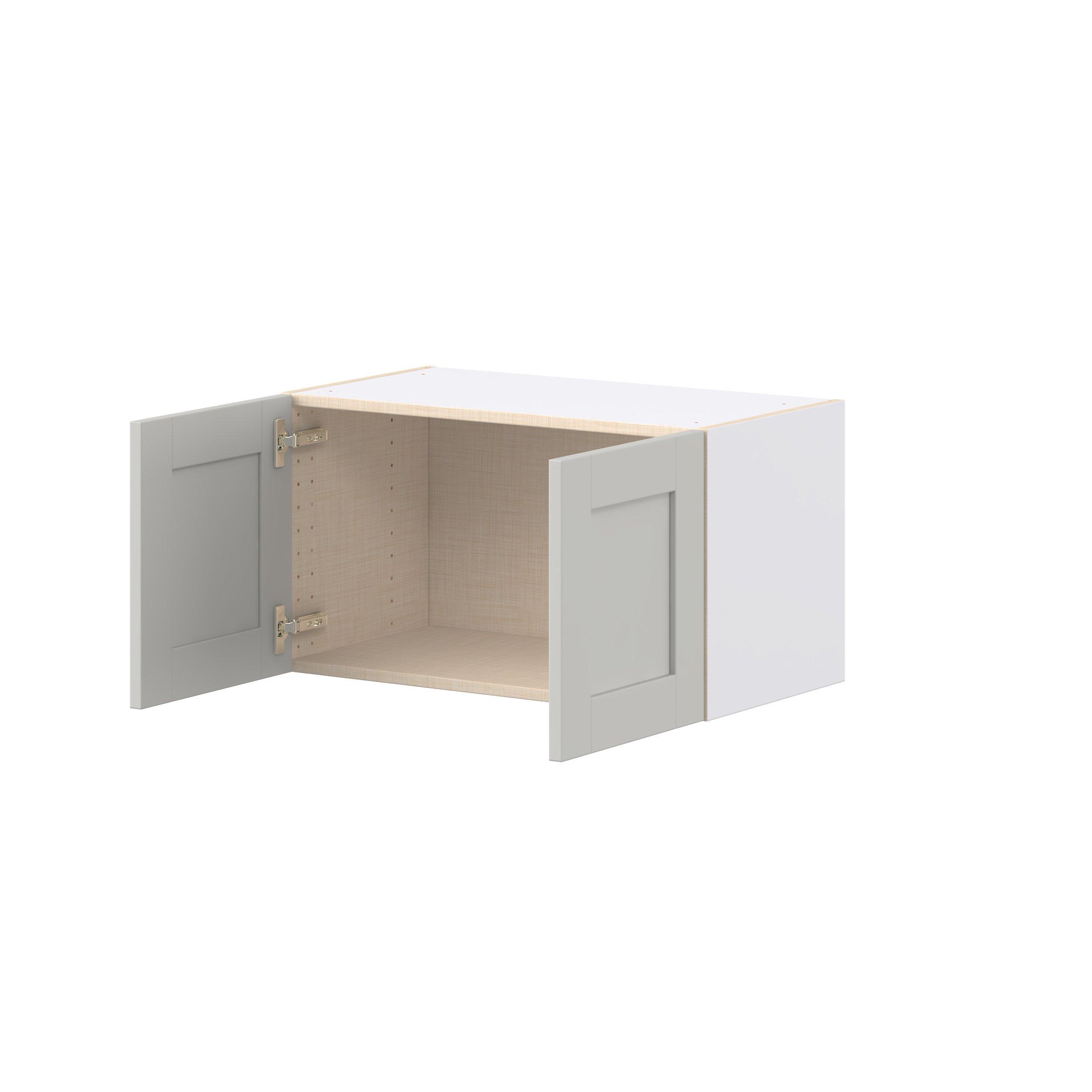 Summerhill 27 in. Light Gray Bridge Wall Cabinet