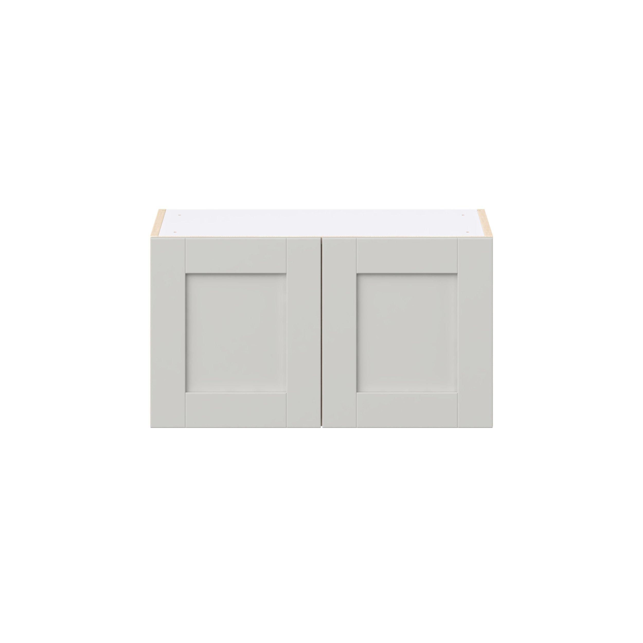 Summerhill 27 in. Light Gray Bridge Wall Cabinet