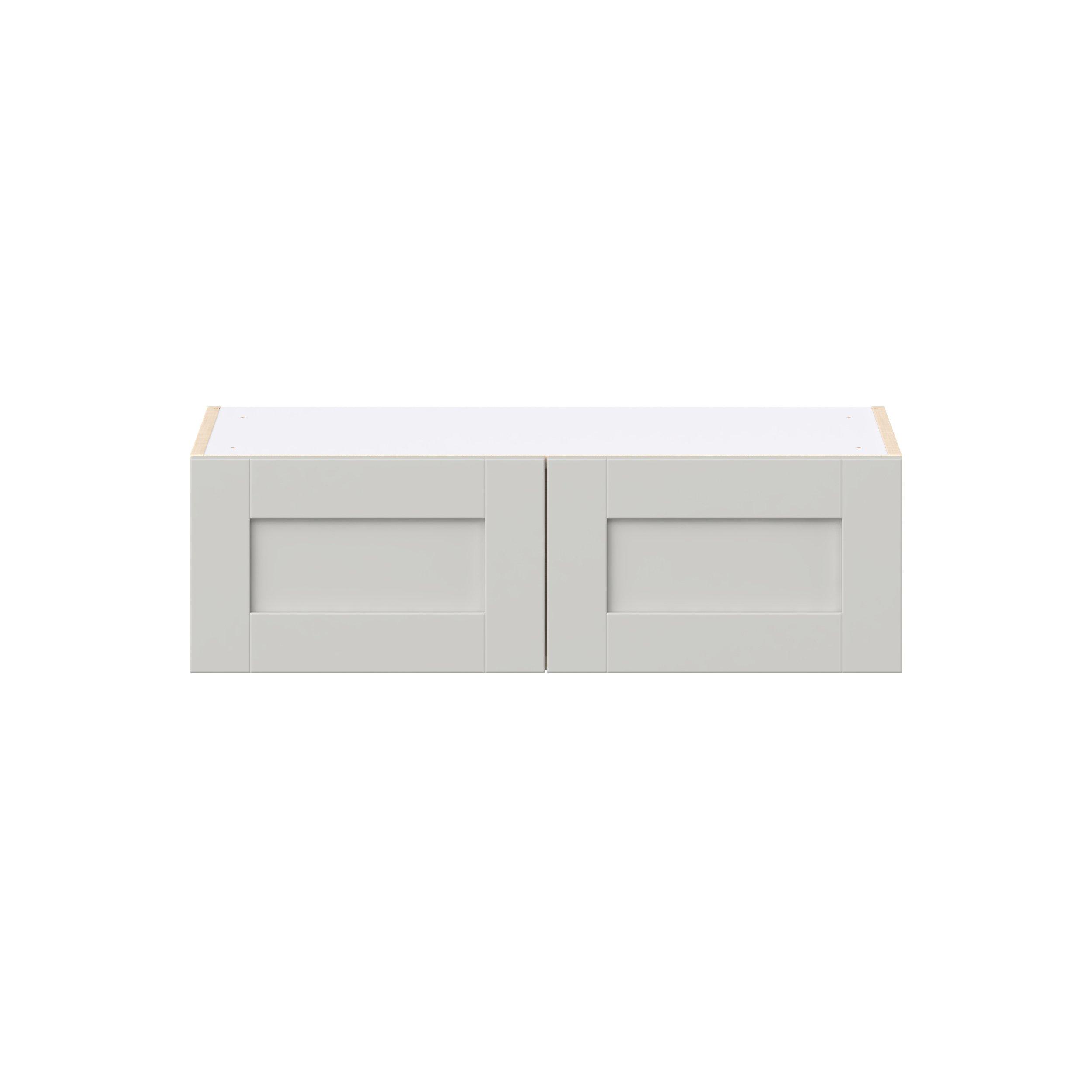 Summerhill 33 in. Light Gray Bridge Wall Cabinet
