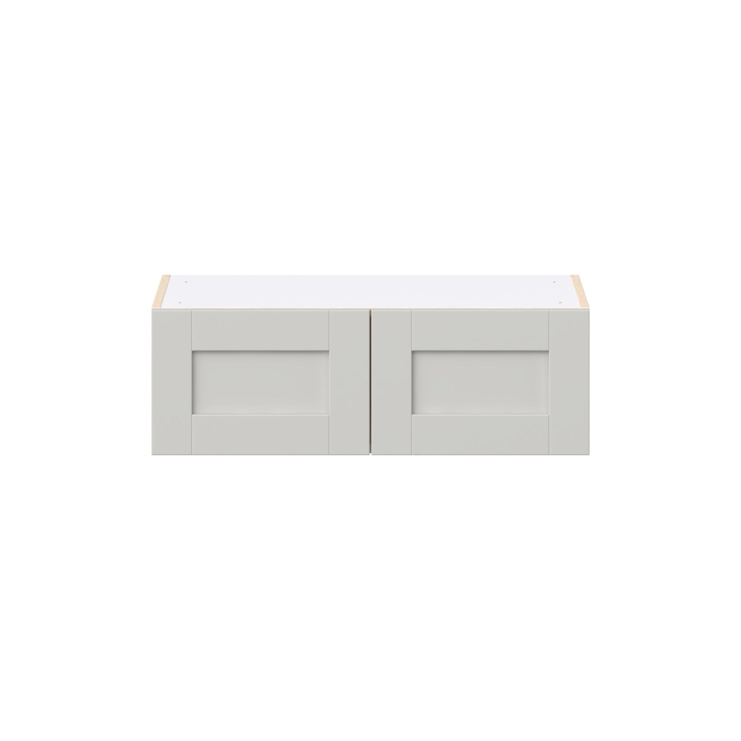 Summerhill 30 in. Light Gray Bridge Wall Cabinet