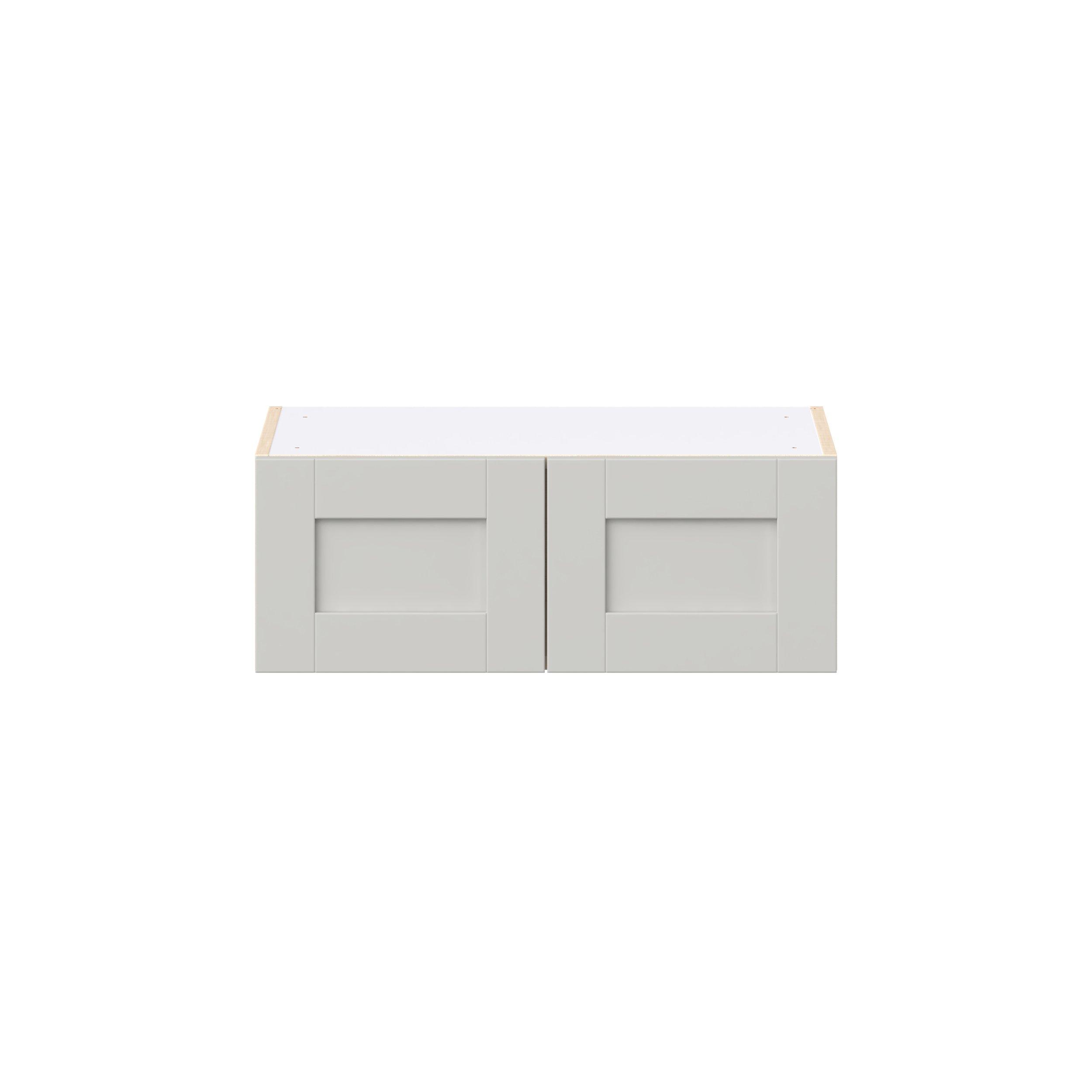 Summerhill 27 in. Light Gray Bridge Wall Cabinet