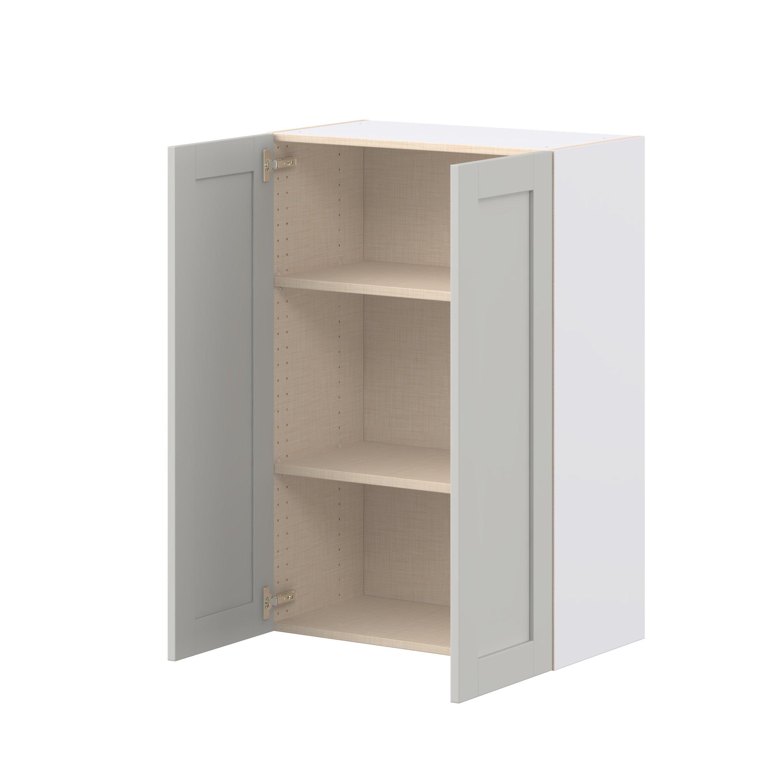Summerhill 27 in. Light Gray Door Wall Cabinet