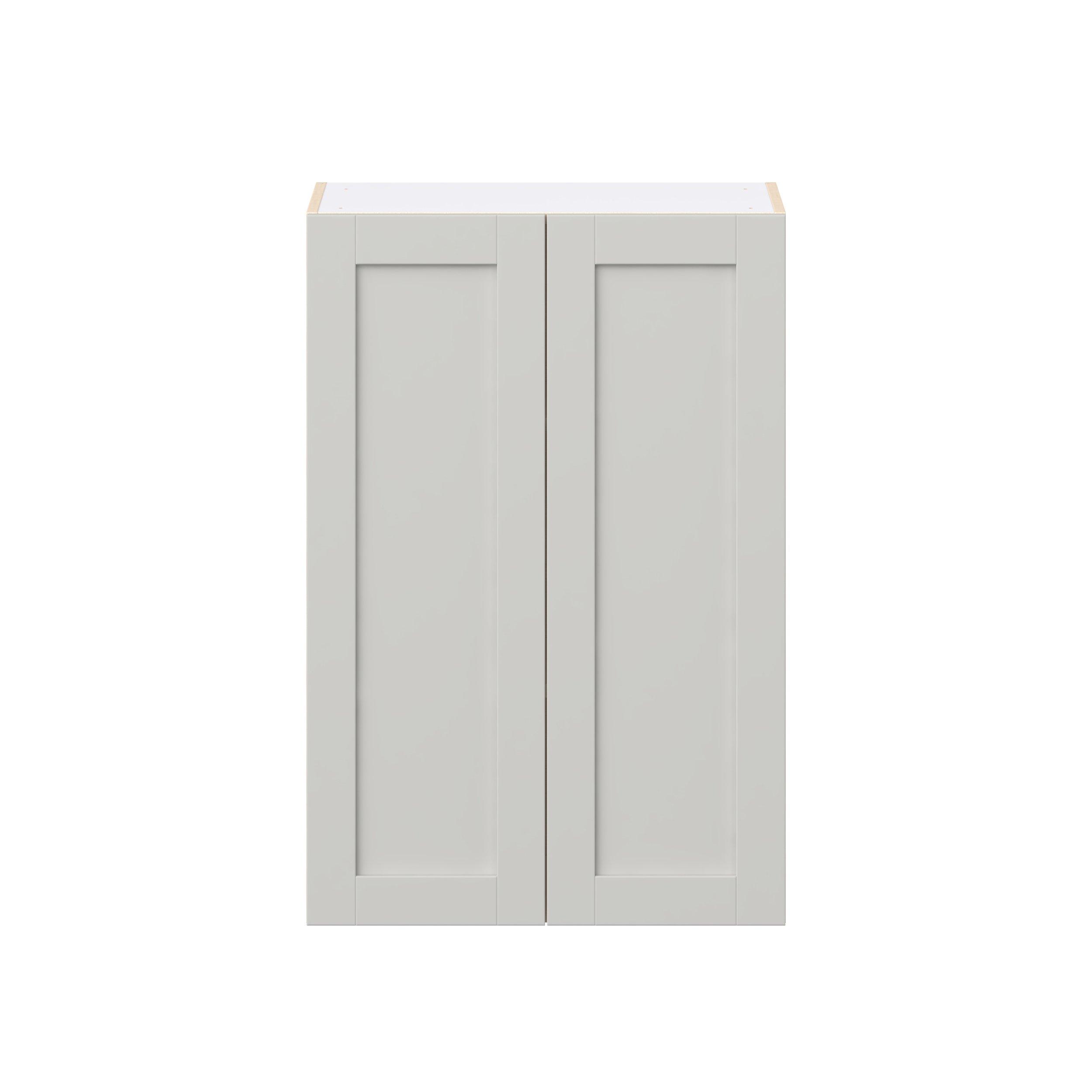Summerhill 27 in. Light Gray Door Wall Cabinet