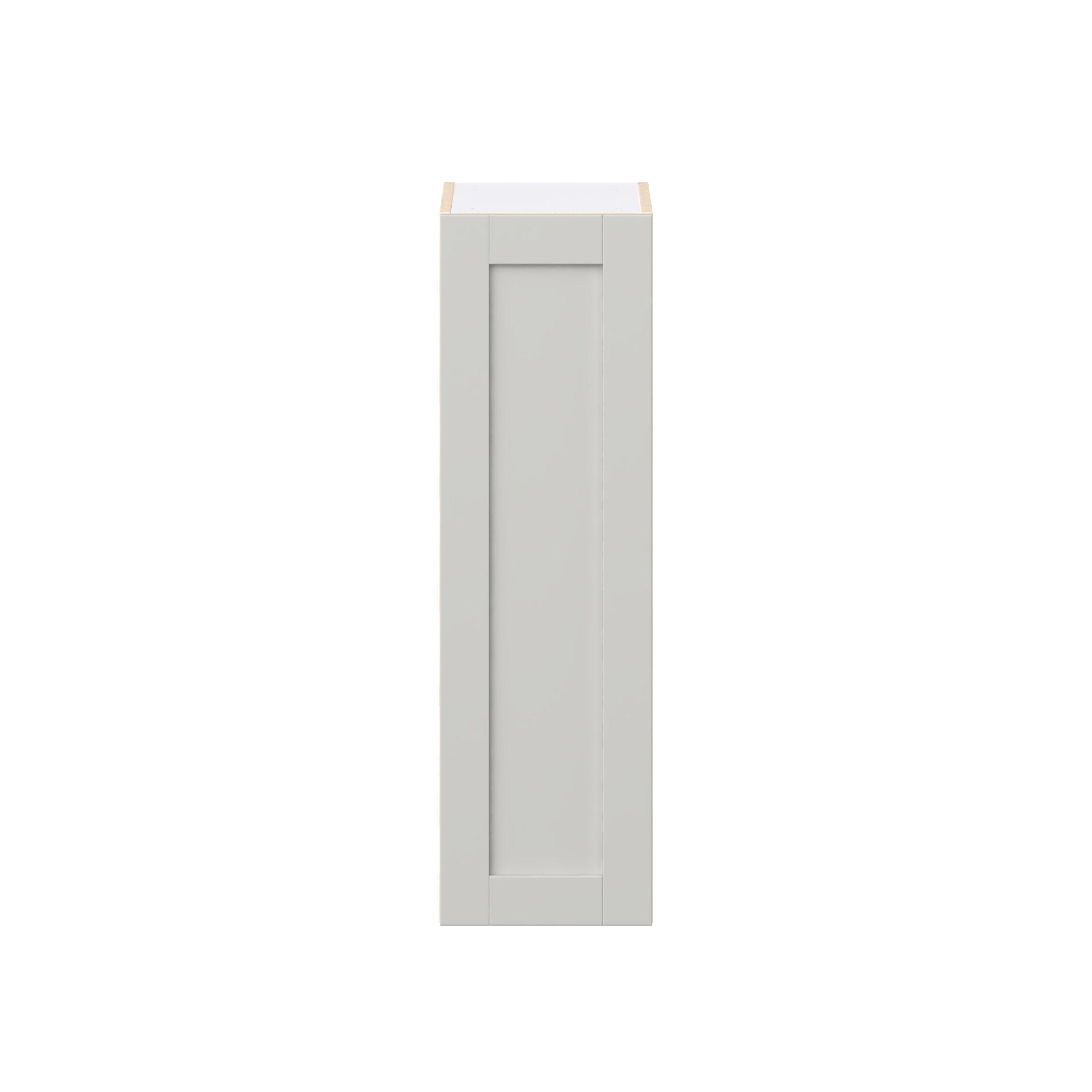 Summerhill 12 in. Light Gray Door Wall Cabinet